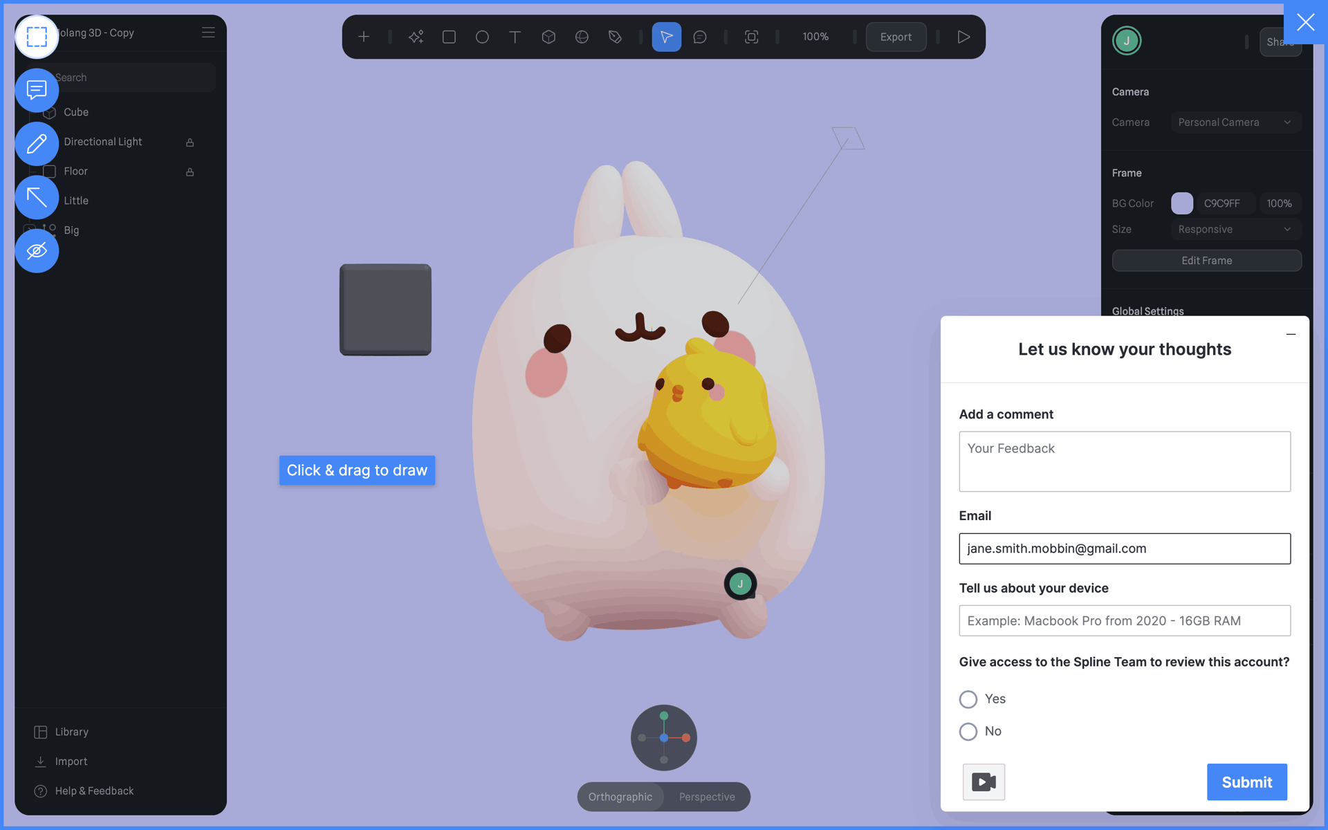 Spline Web Graphics & Design interface screenshot 15