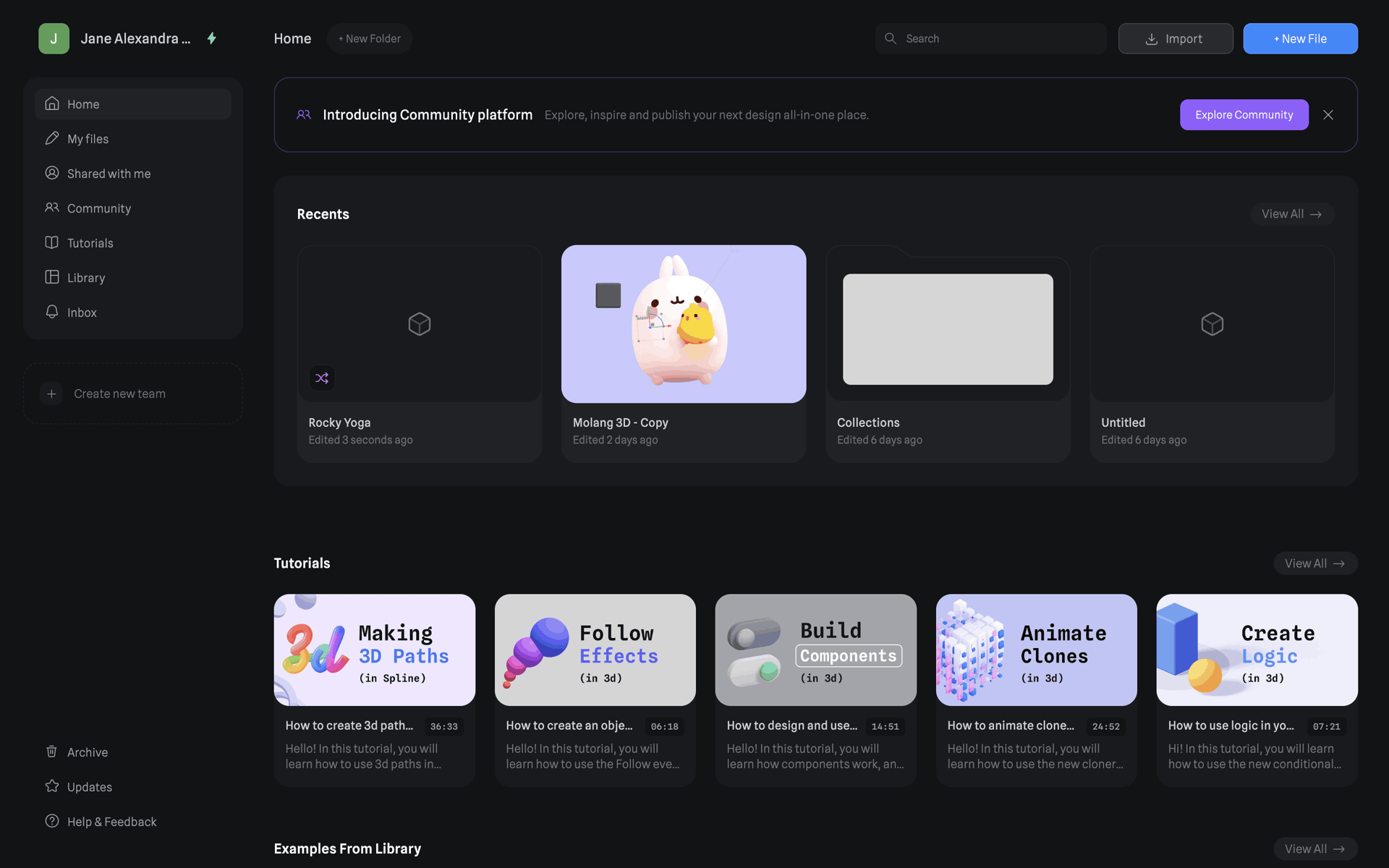 Spline Web Graphics & Design interface screenshot 2