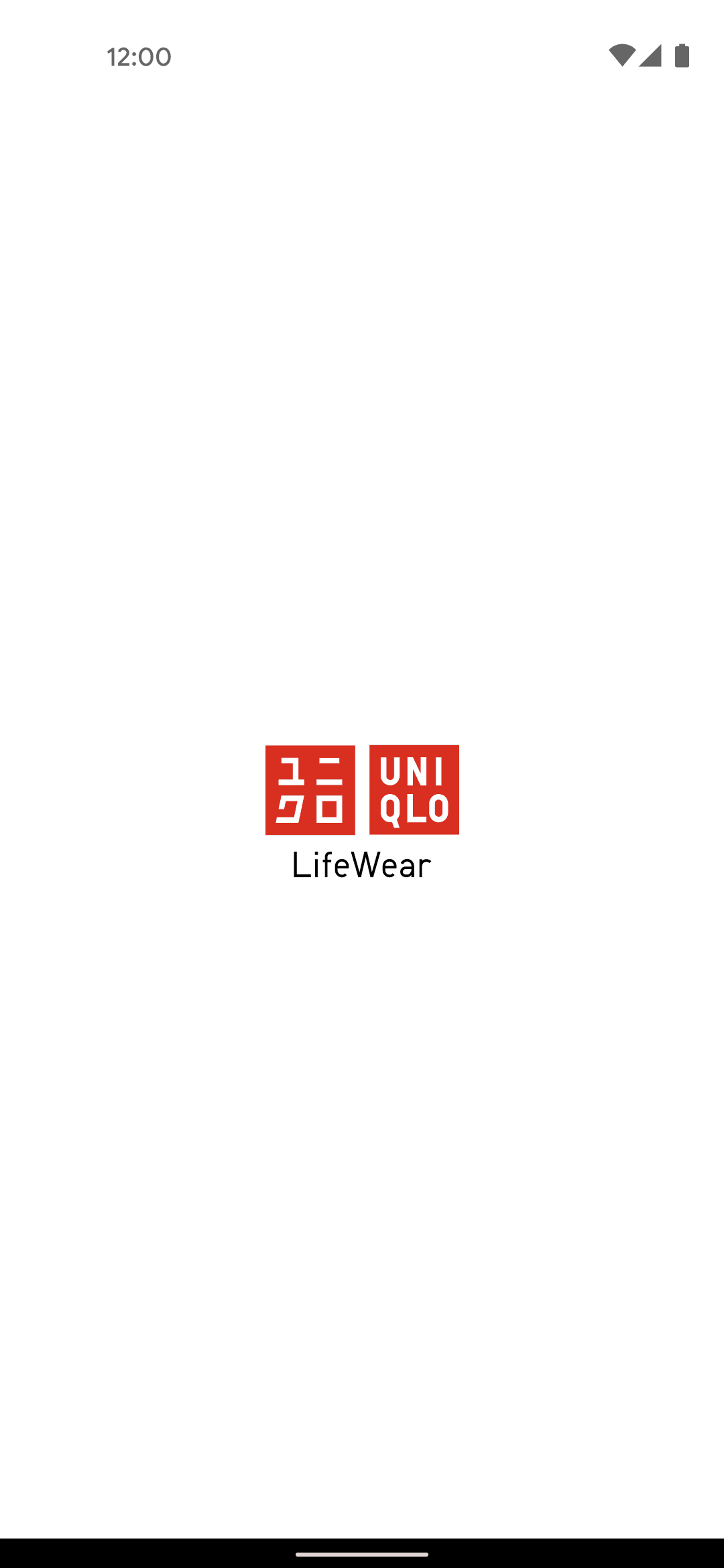 UNIQLO Android Shopping interface screenshot 1