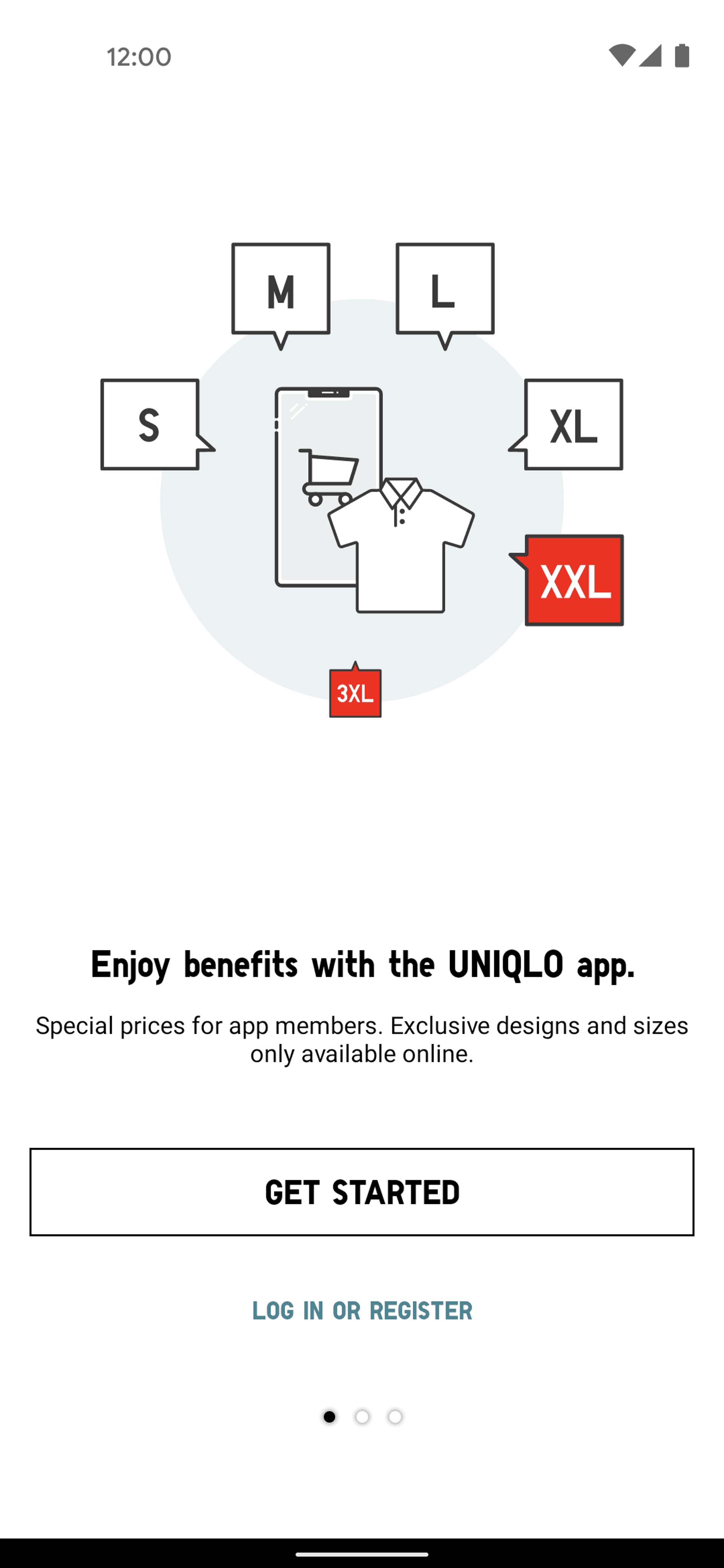 UNIQLO Android Shopping interface screenshot 4