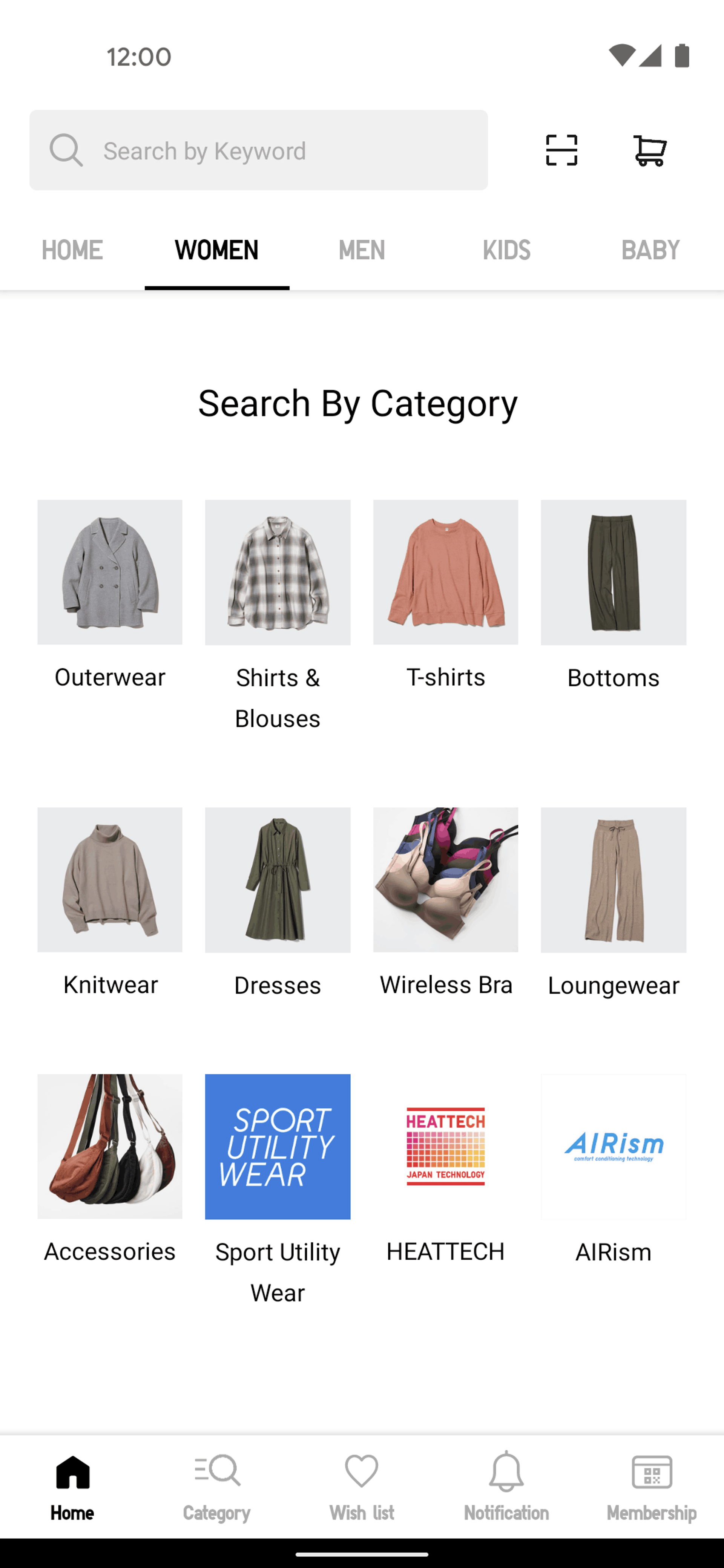 UNIQLO Android Shopping interface screenshot 7