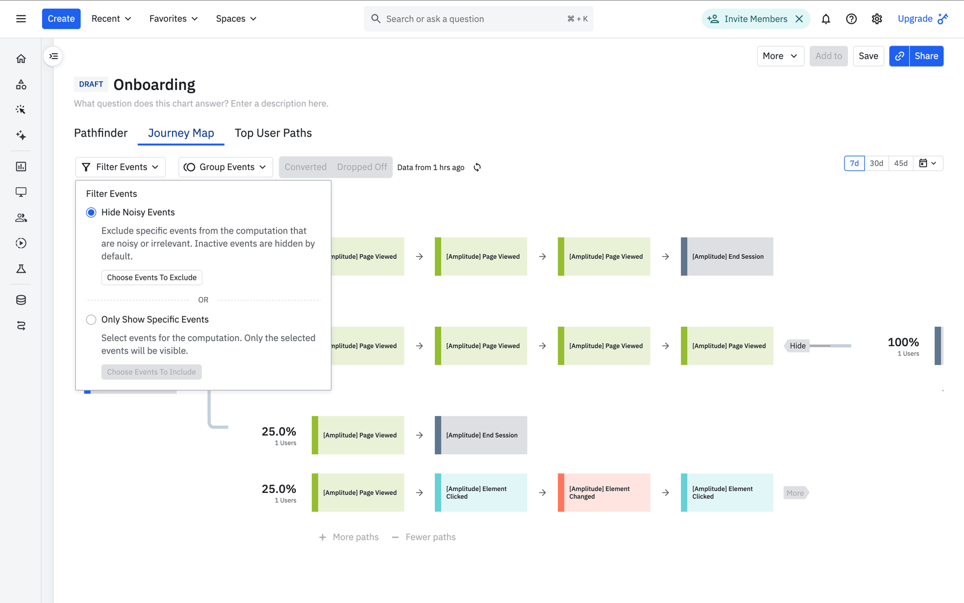 Amplitude Web Business interface screenshot 14