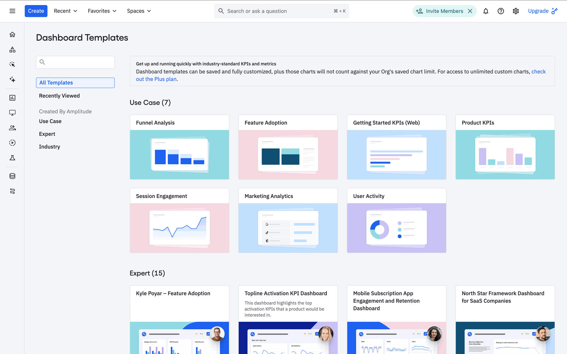 Amplitude Web Business interface screenshot 20