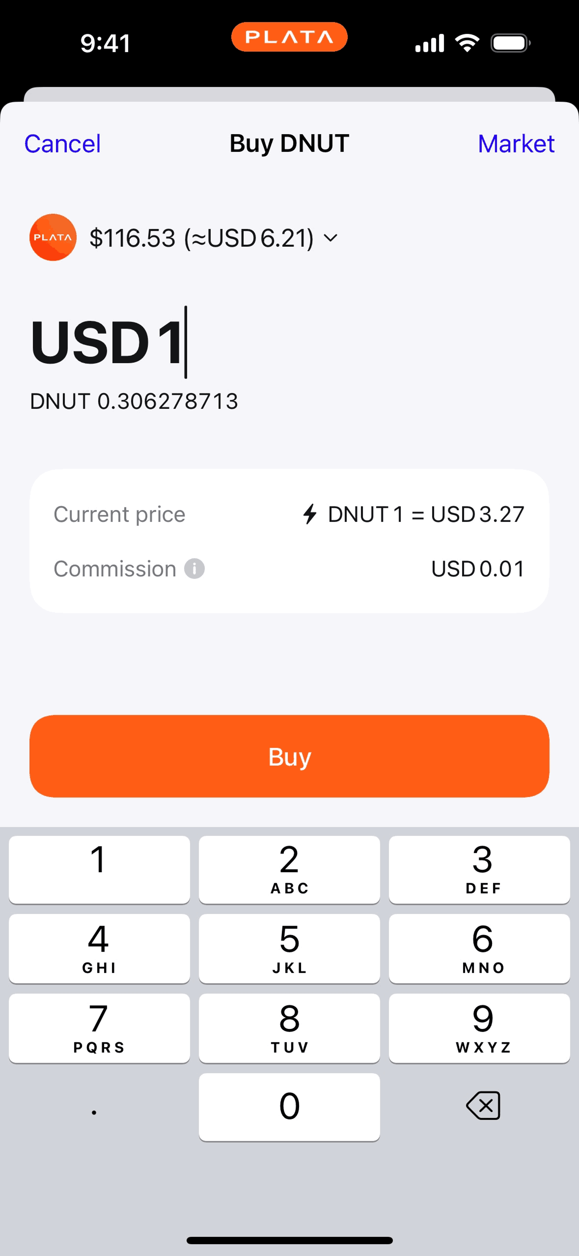 Plata Card iOS Finance interface screenshot 13