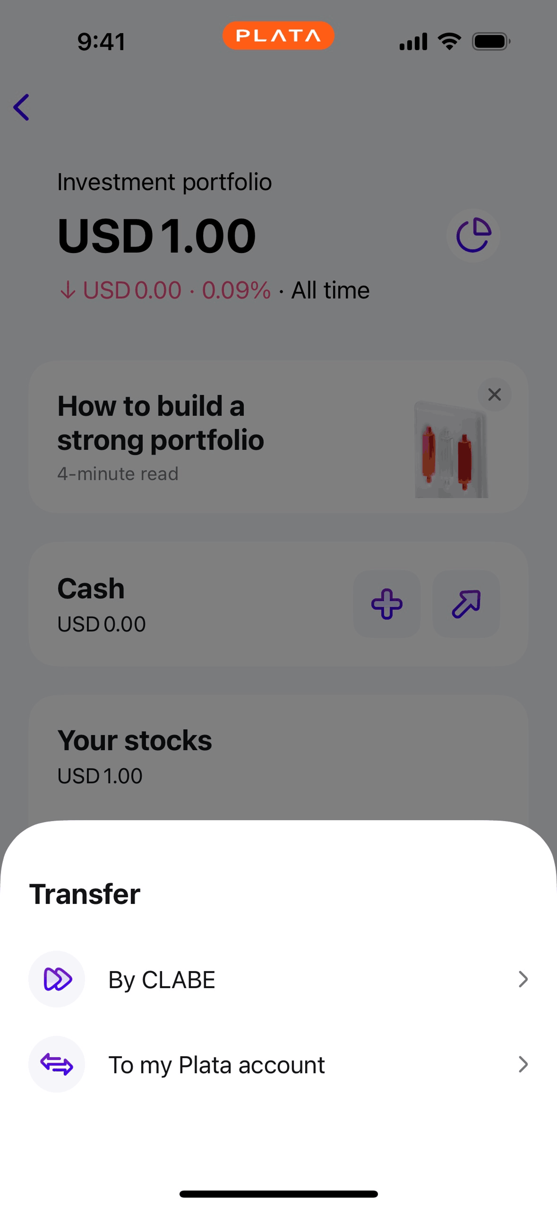 Plata Card iOS Finance interface screenshot 17