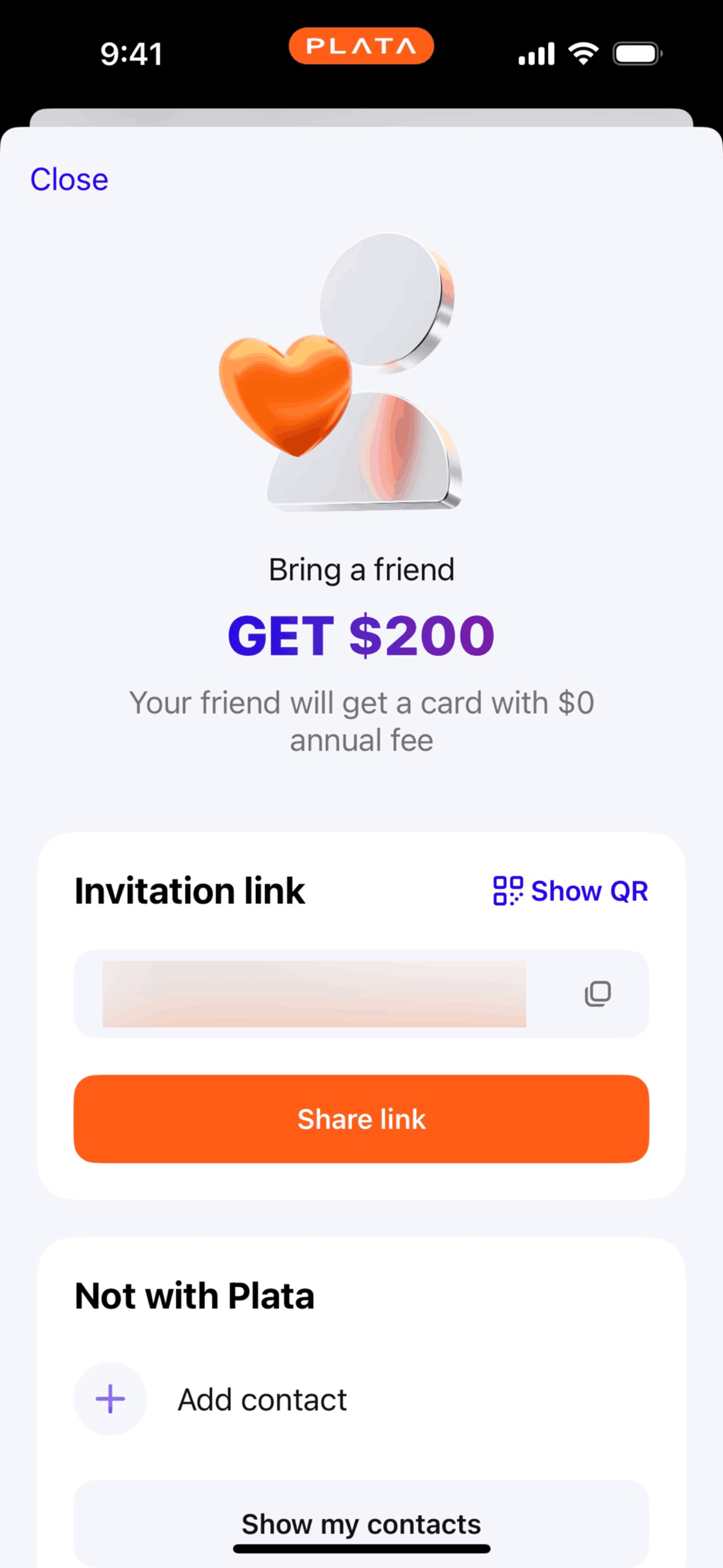 Plata Card iOS Finance interface screenshot 19
