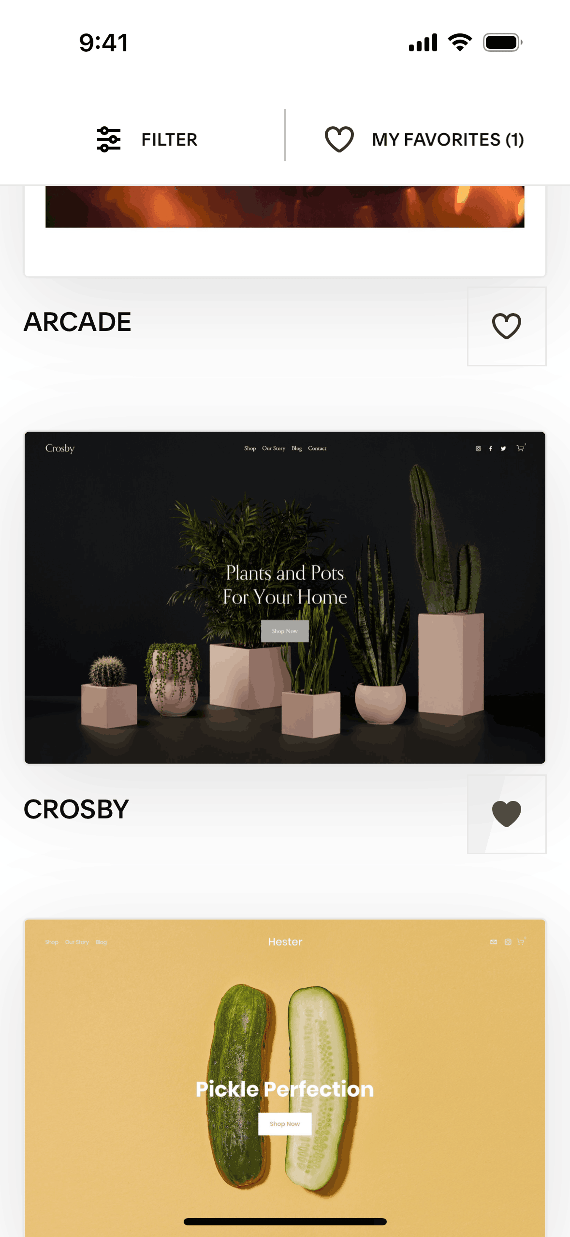Squarespace iOS Business interface screenshot 6