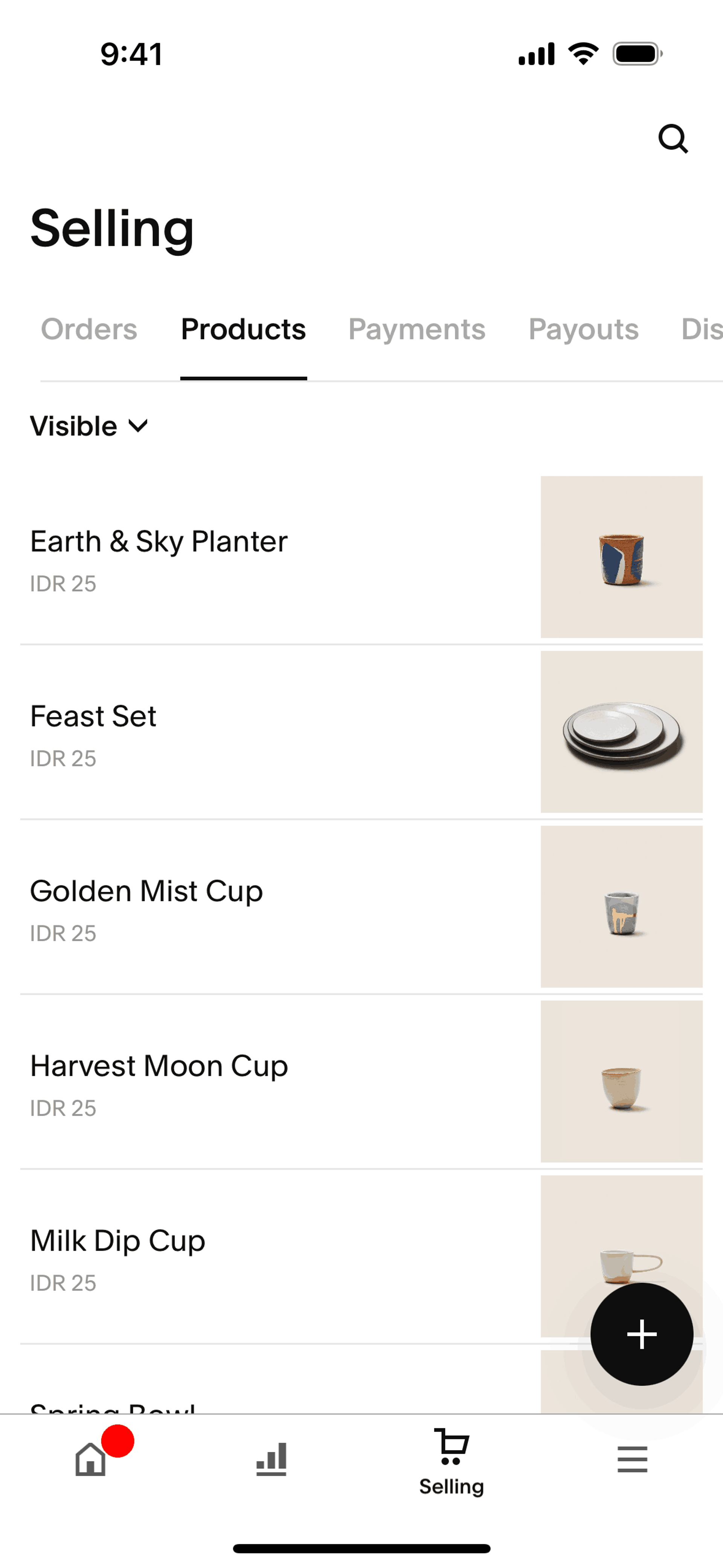 Squarespace iOS Business interface screenshot 12