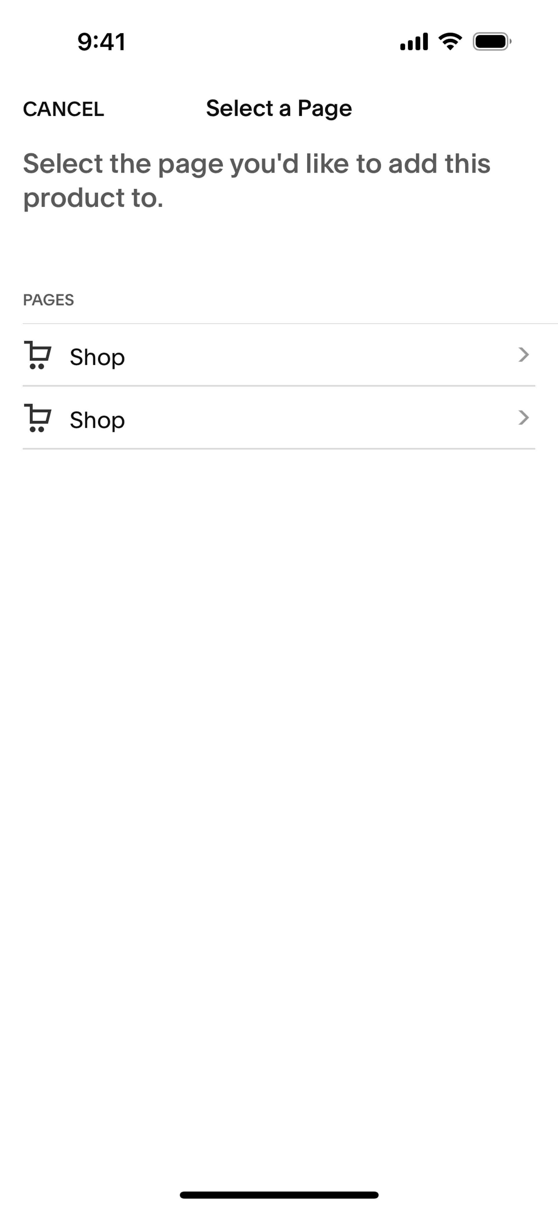 Squarespace iOS Business interface screenshot 13