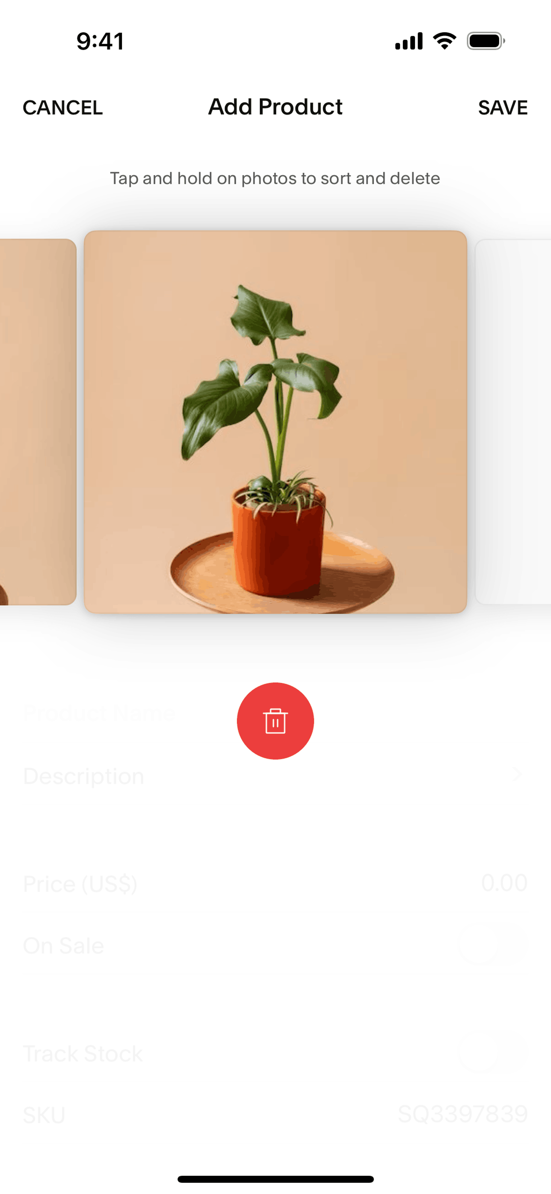 Squarespace iOS Business interface screenshot 15