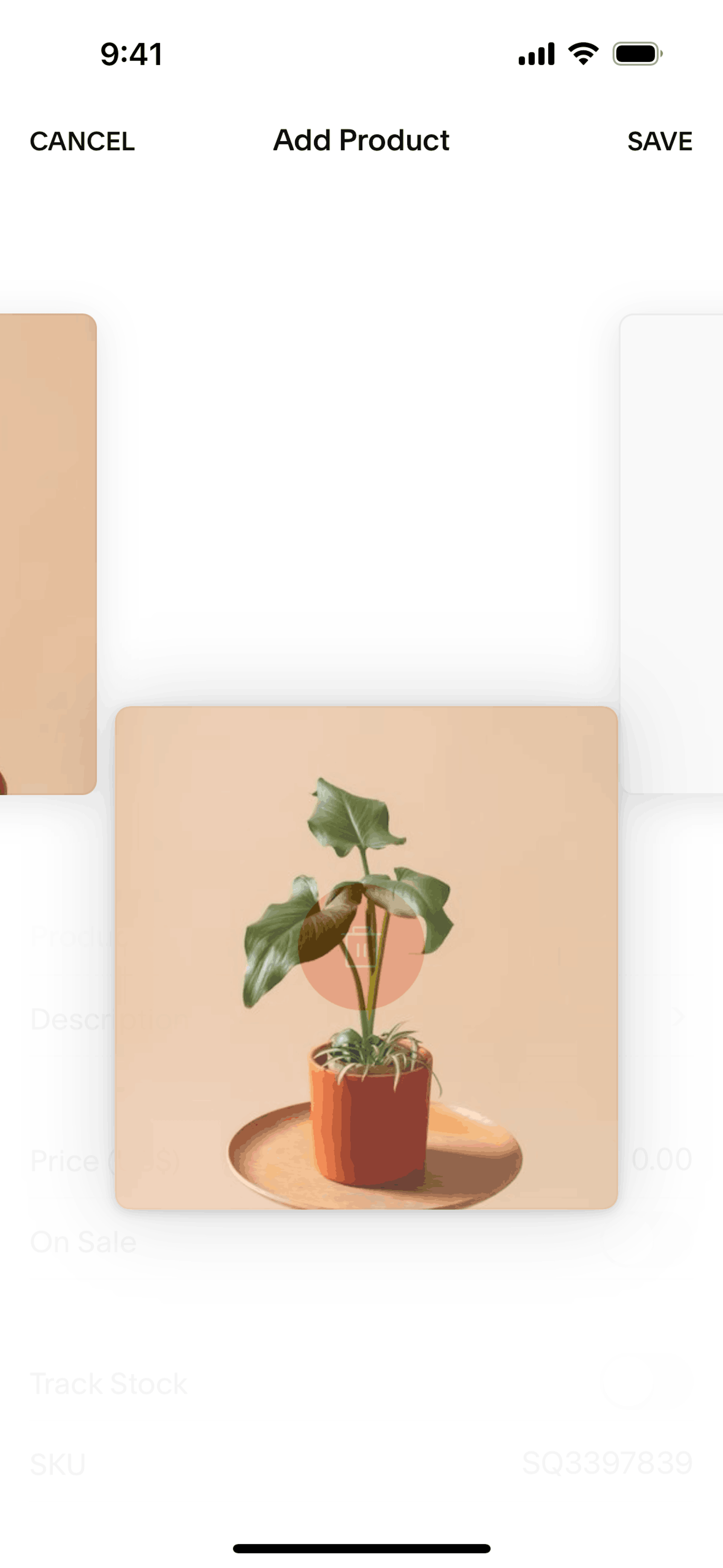 Squarespace iOS Business interface screenshot 16