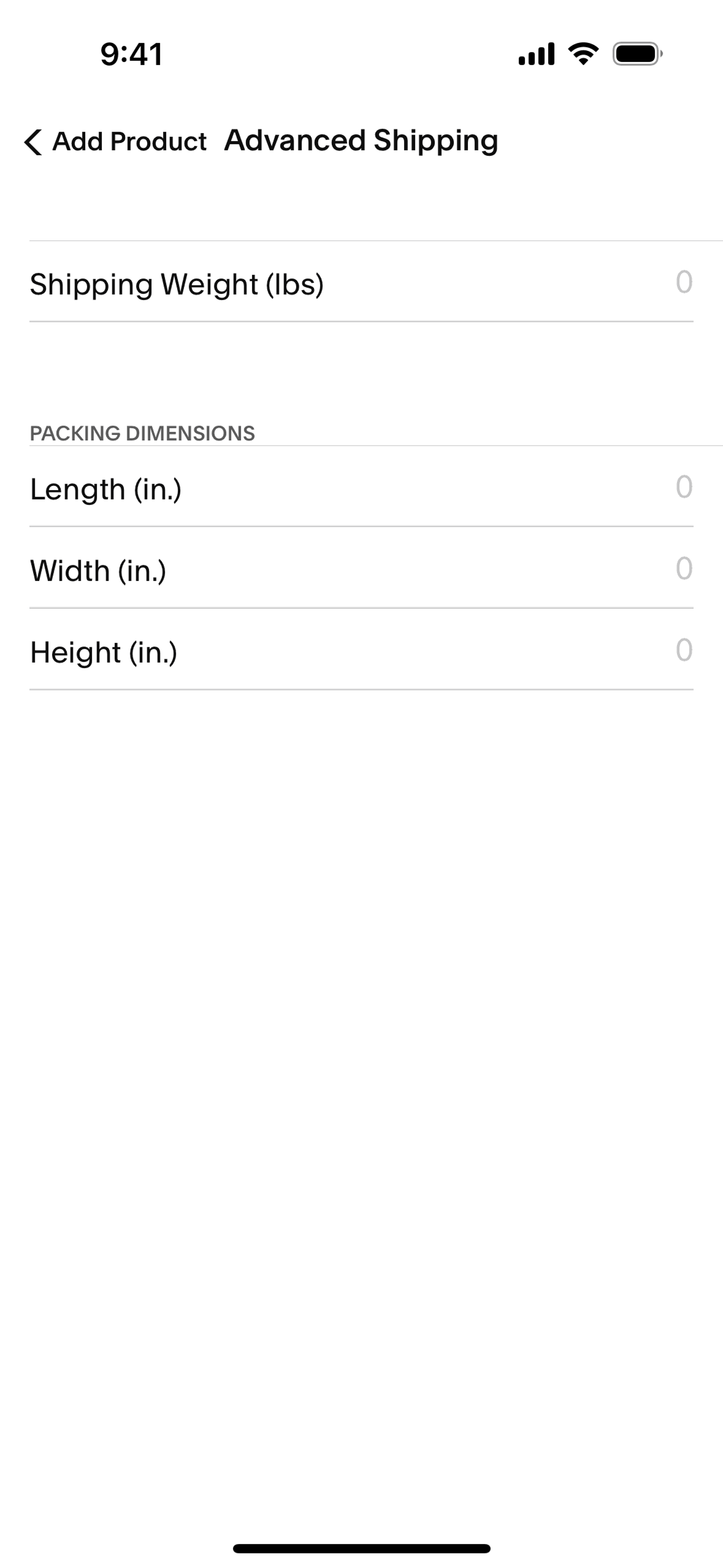 Squarespace iOS Business interface screenshot 18