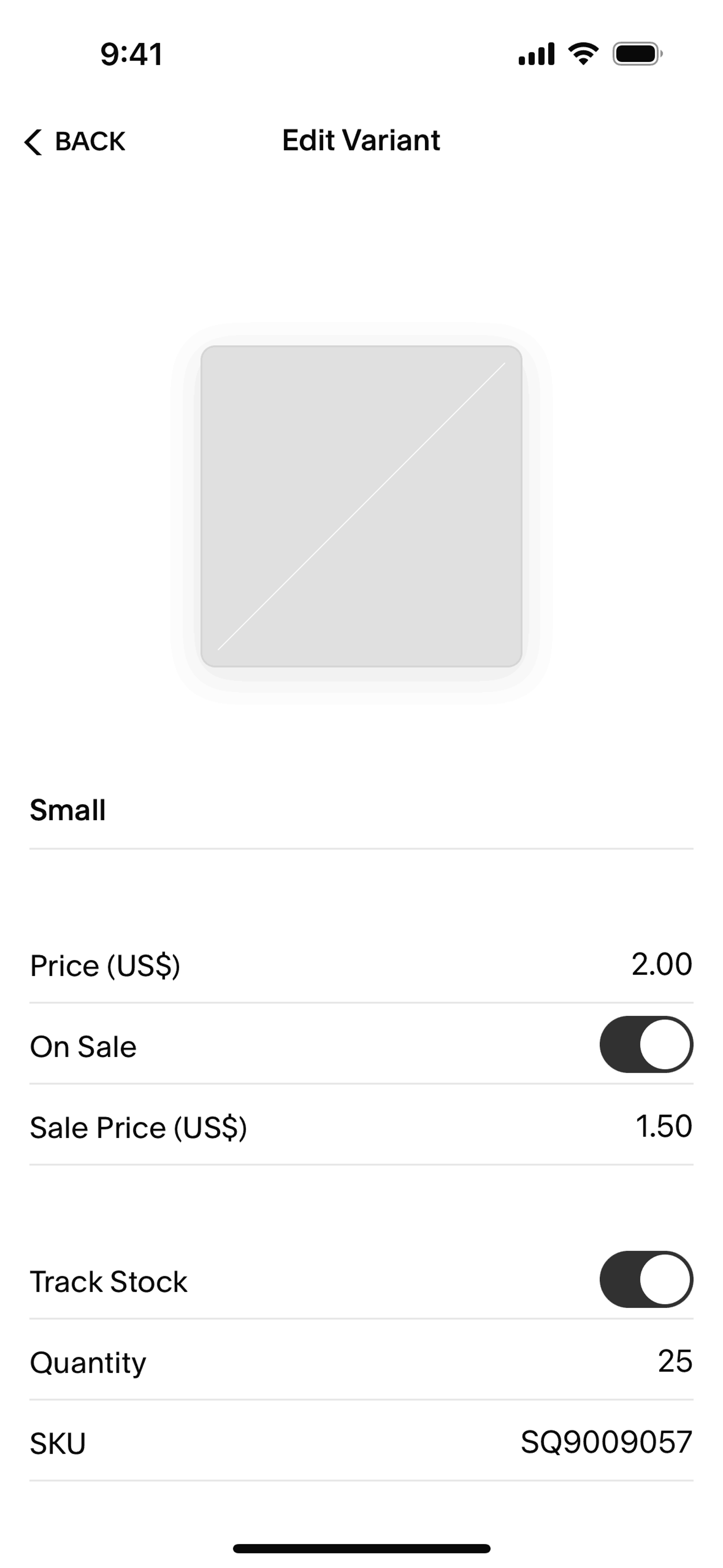 Squarespace iOS Business interface screenshot 21