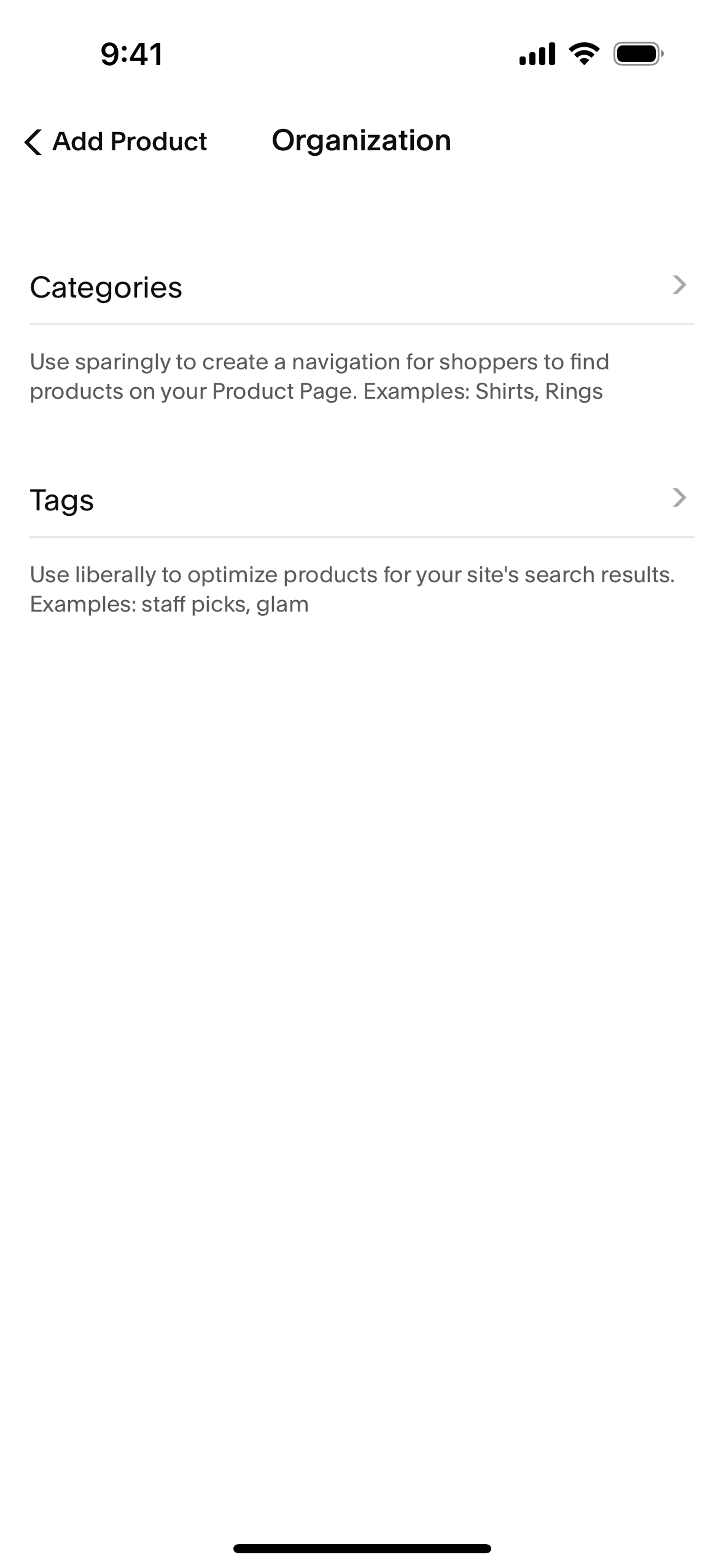 Squarespace iOS Business interface screenshot 22