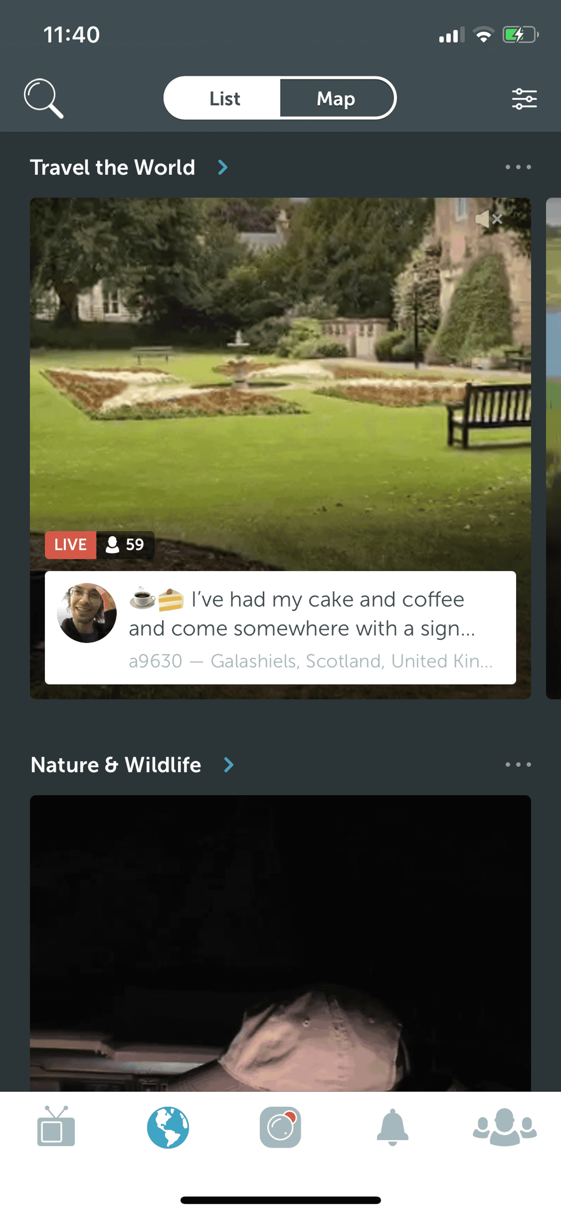 Periscope iOS Social Networking interface screenshot 12