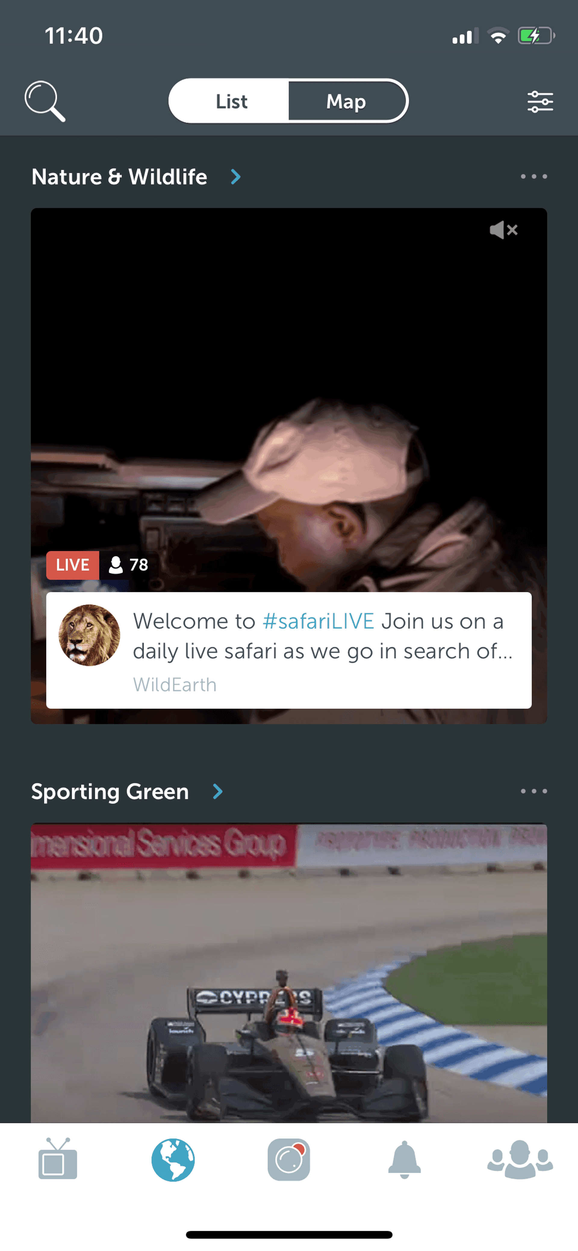 Periscope iOS Social Networking interface screenshot 14