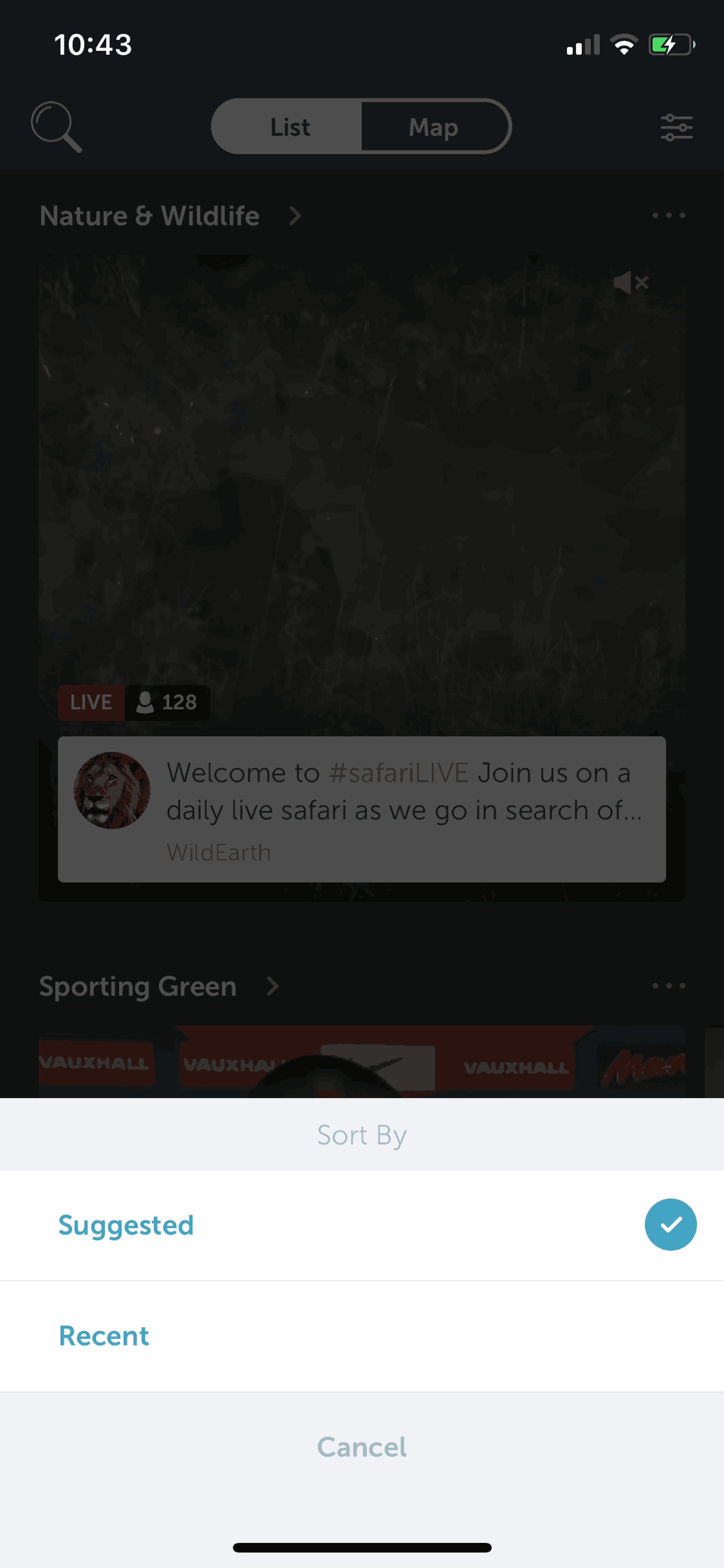 Periscope iOS Social Networking interface screenshot 15
