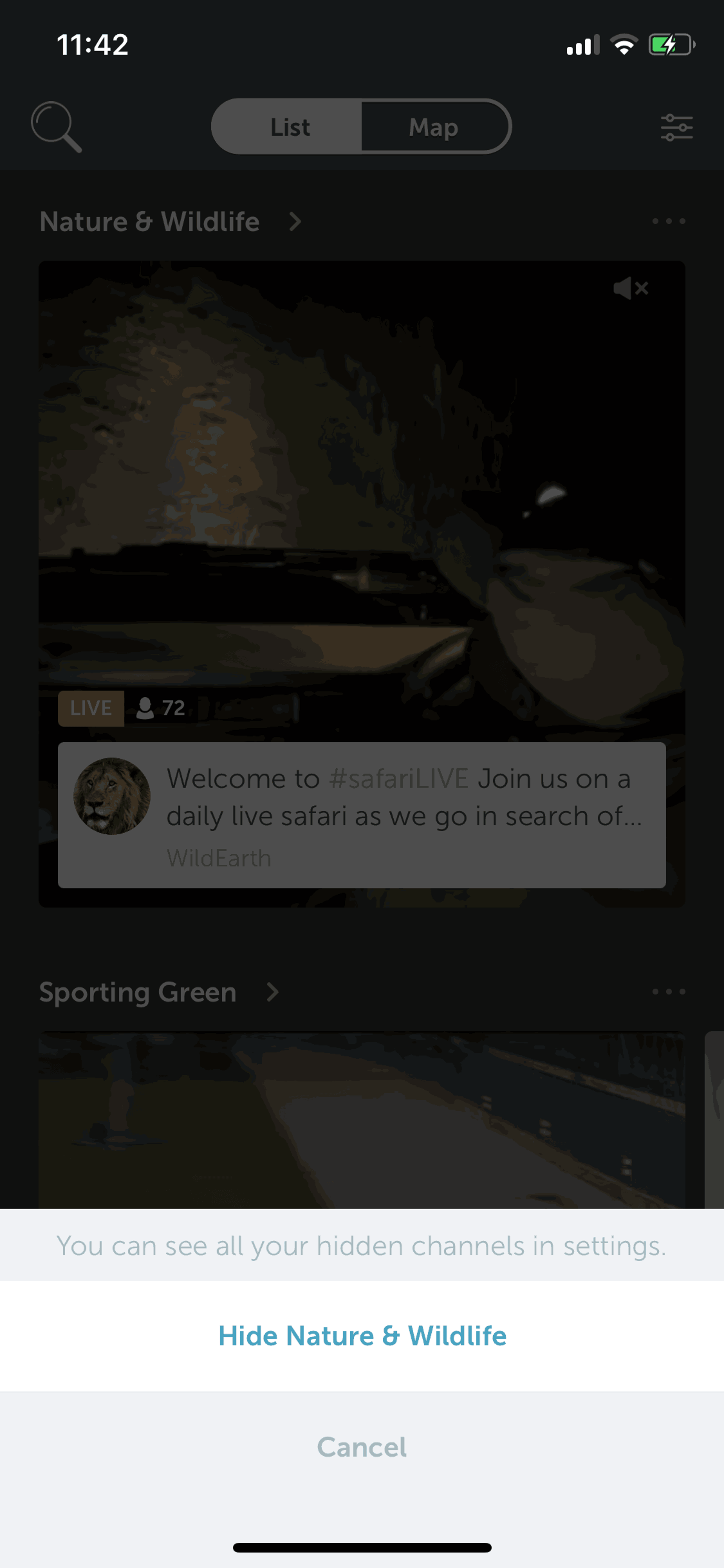 Periscope iOS Social Networking interface screenshot 16
