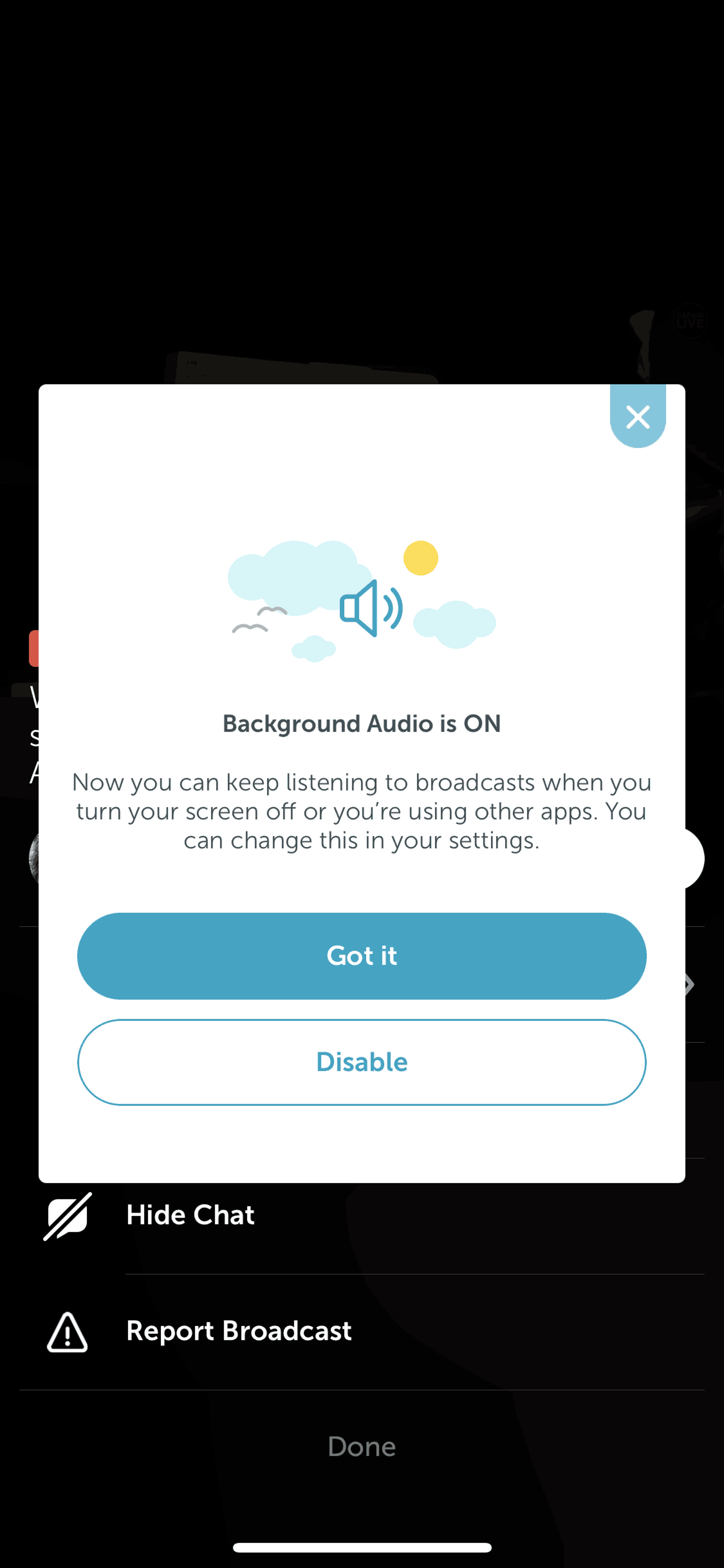 Periscope iOS Social Networking interface screenshot 21