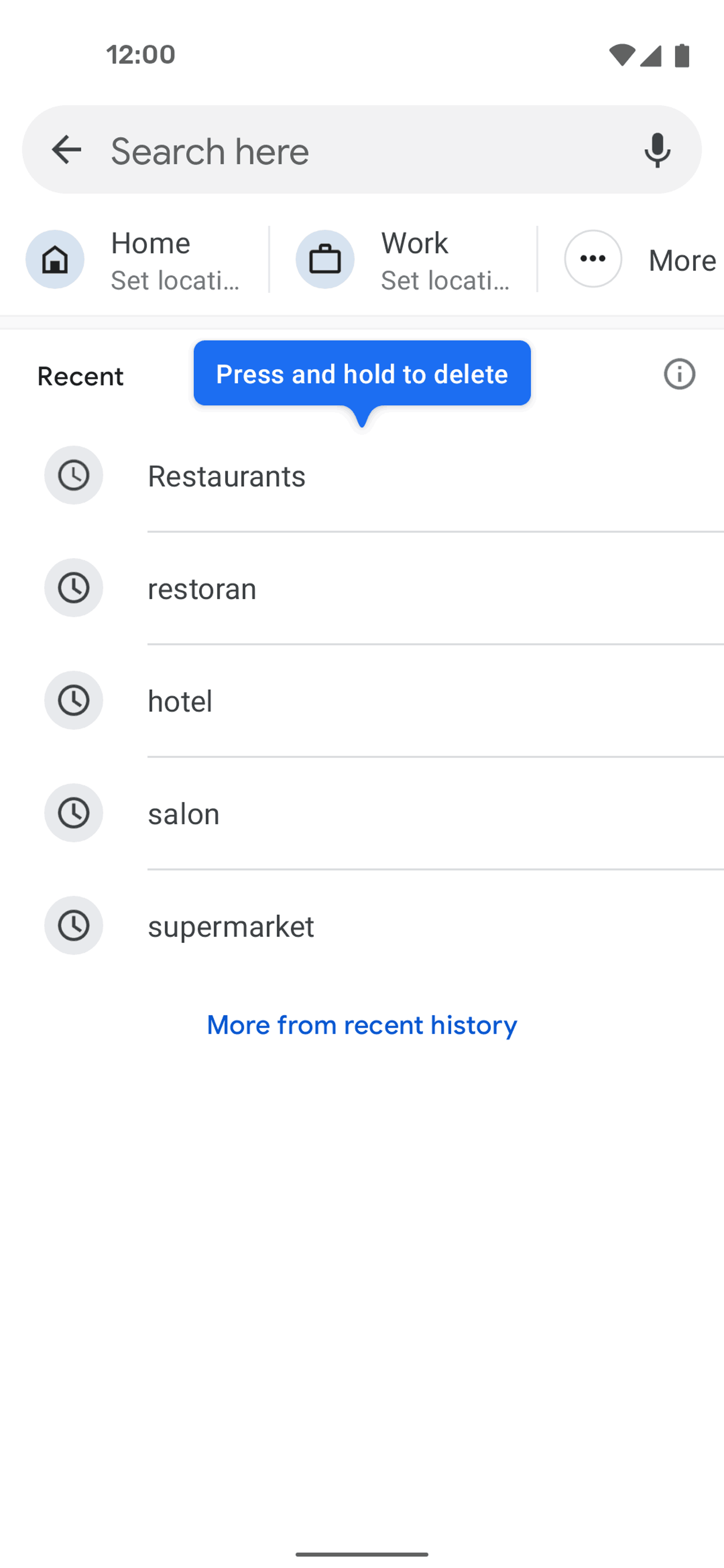 Google Maps Android Maps & Navigation interface screenshot 9