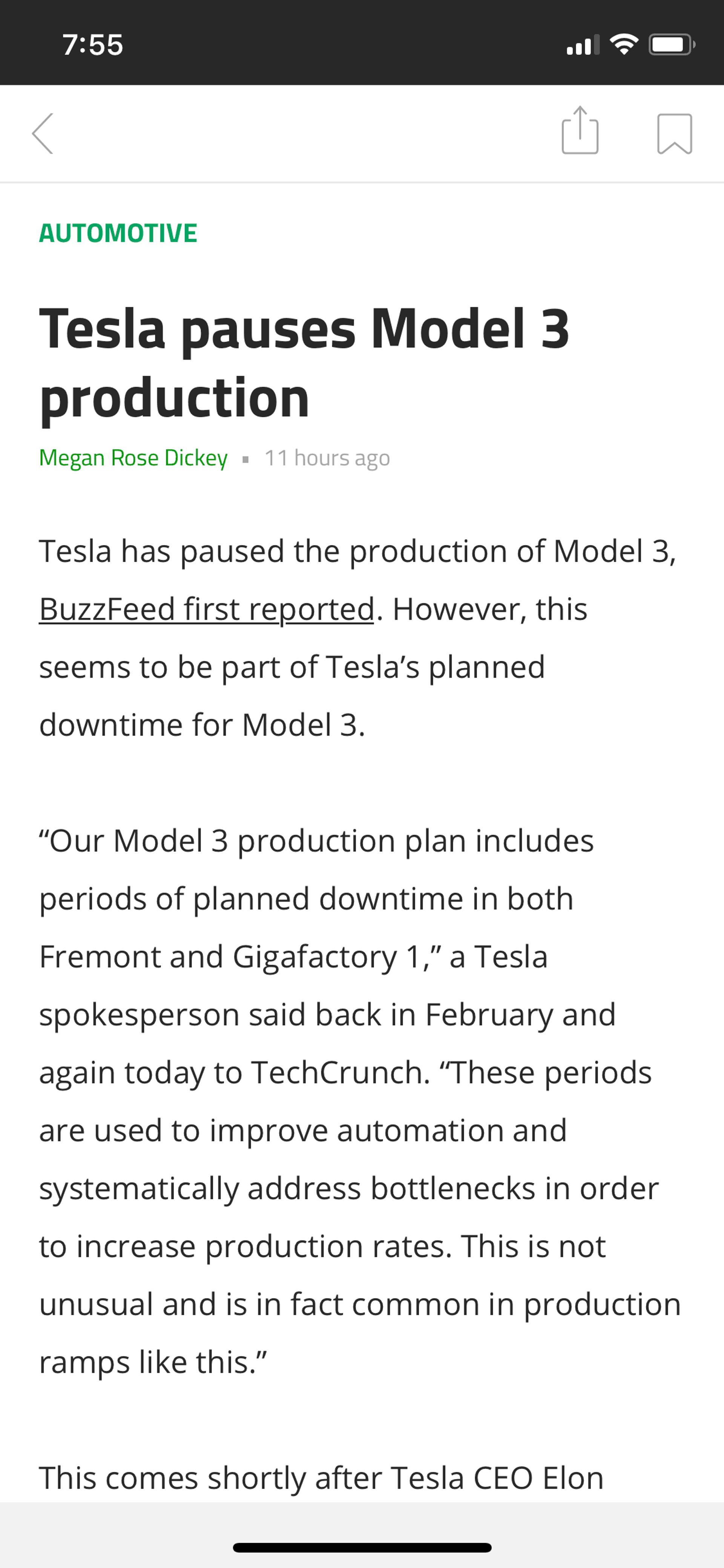 TechCrunch iOS News interface screenshot 16