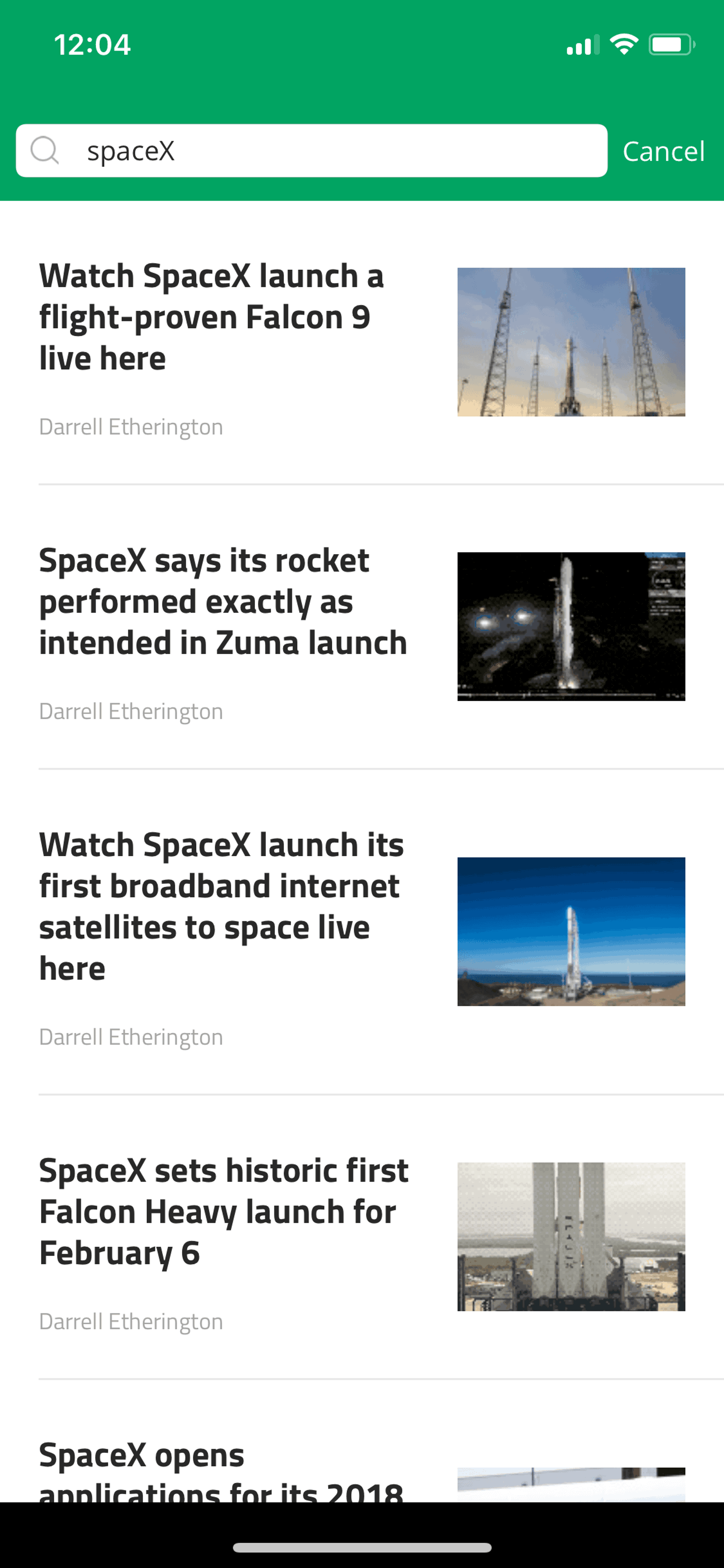 TechCrunch iOS News interface screenshot 20