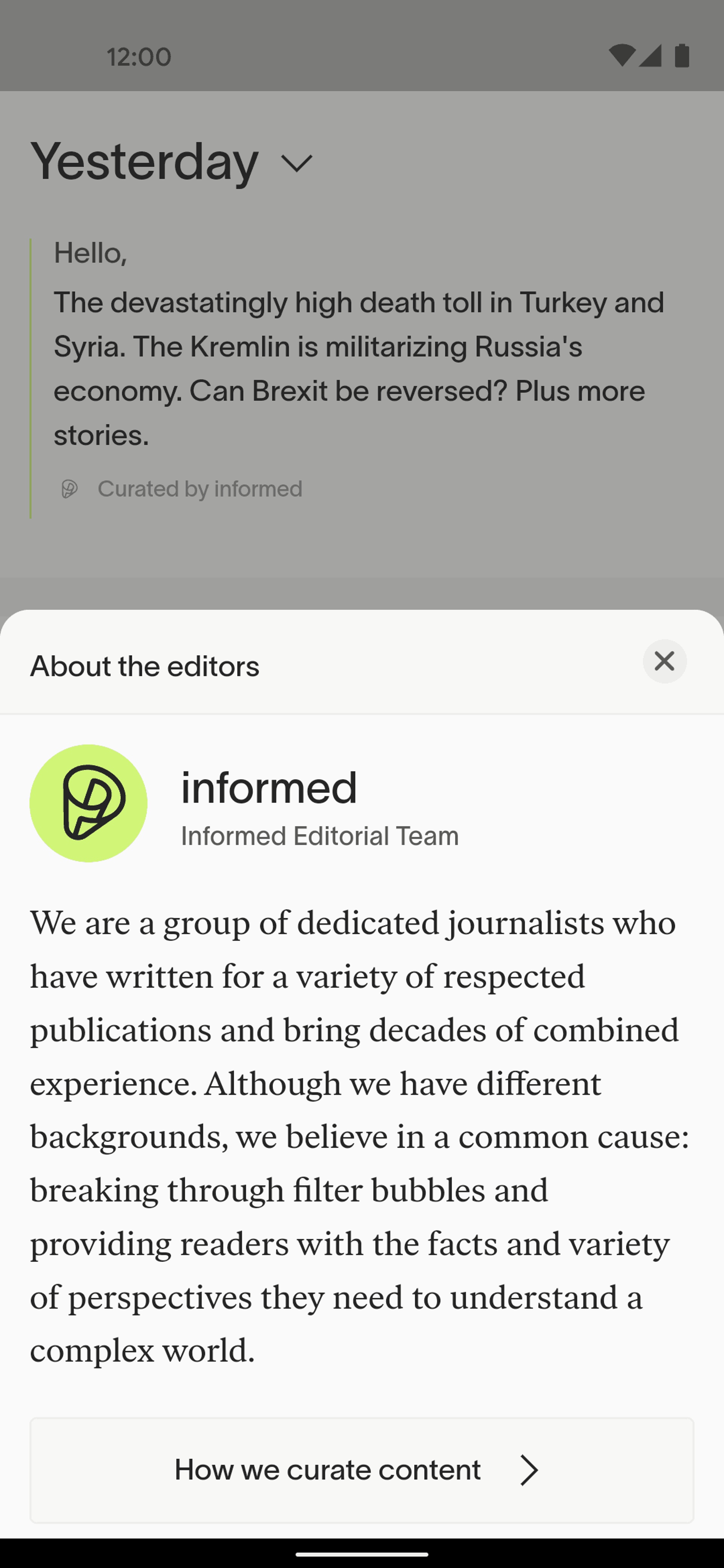 informed News Android News interface screenshot 11
