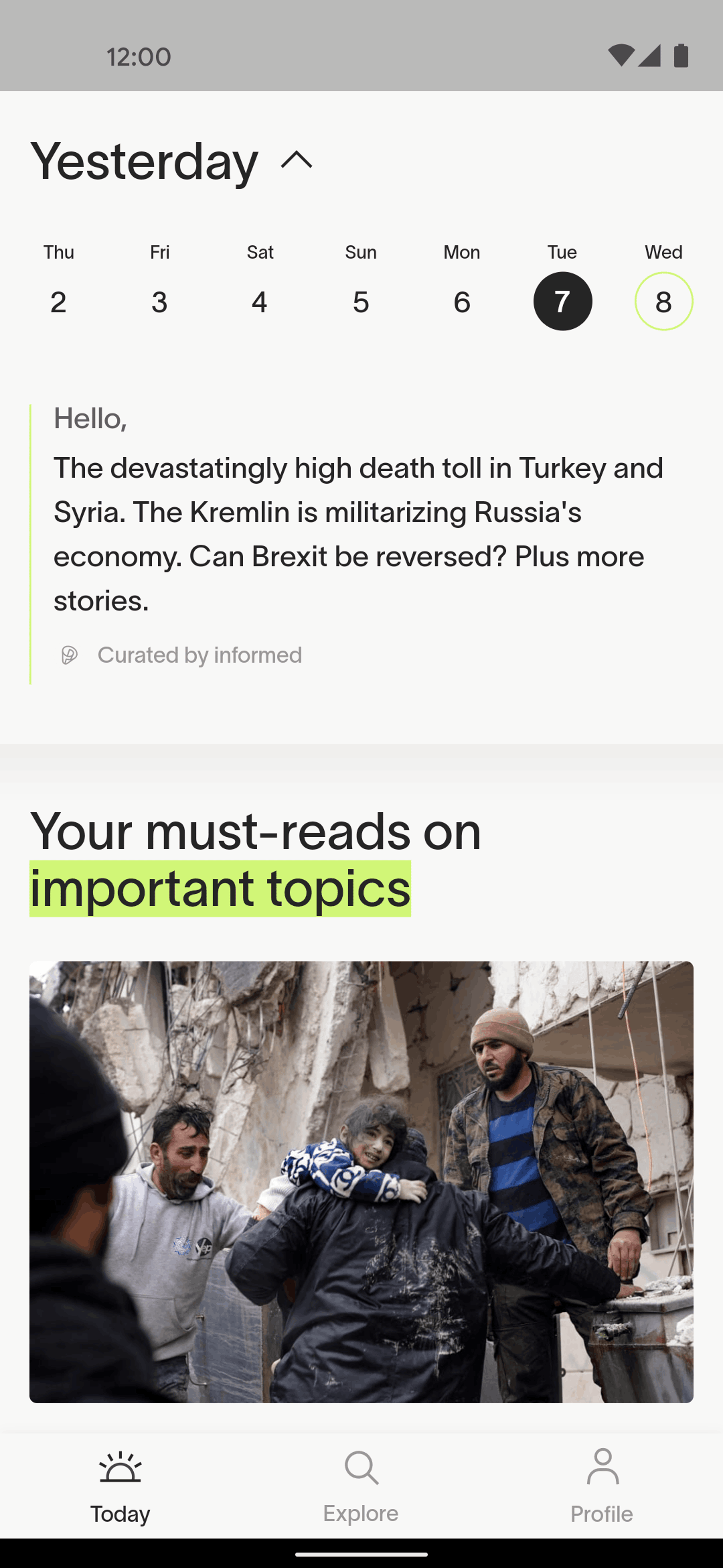 informed News Android News interface screenshot 17