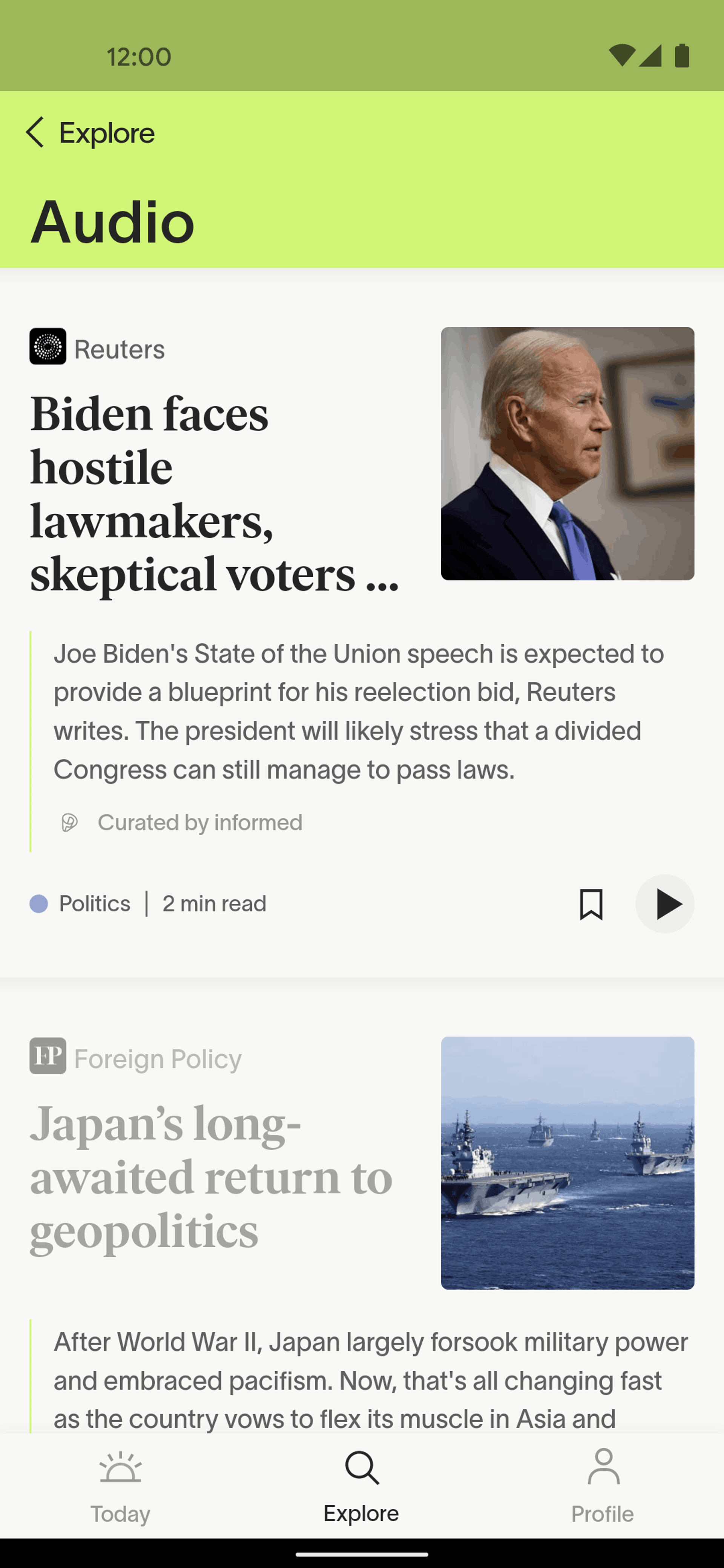 informed News Android News interface screenshot 20
