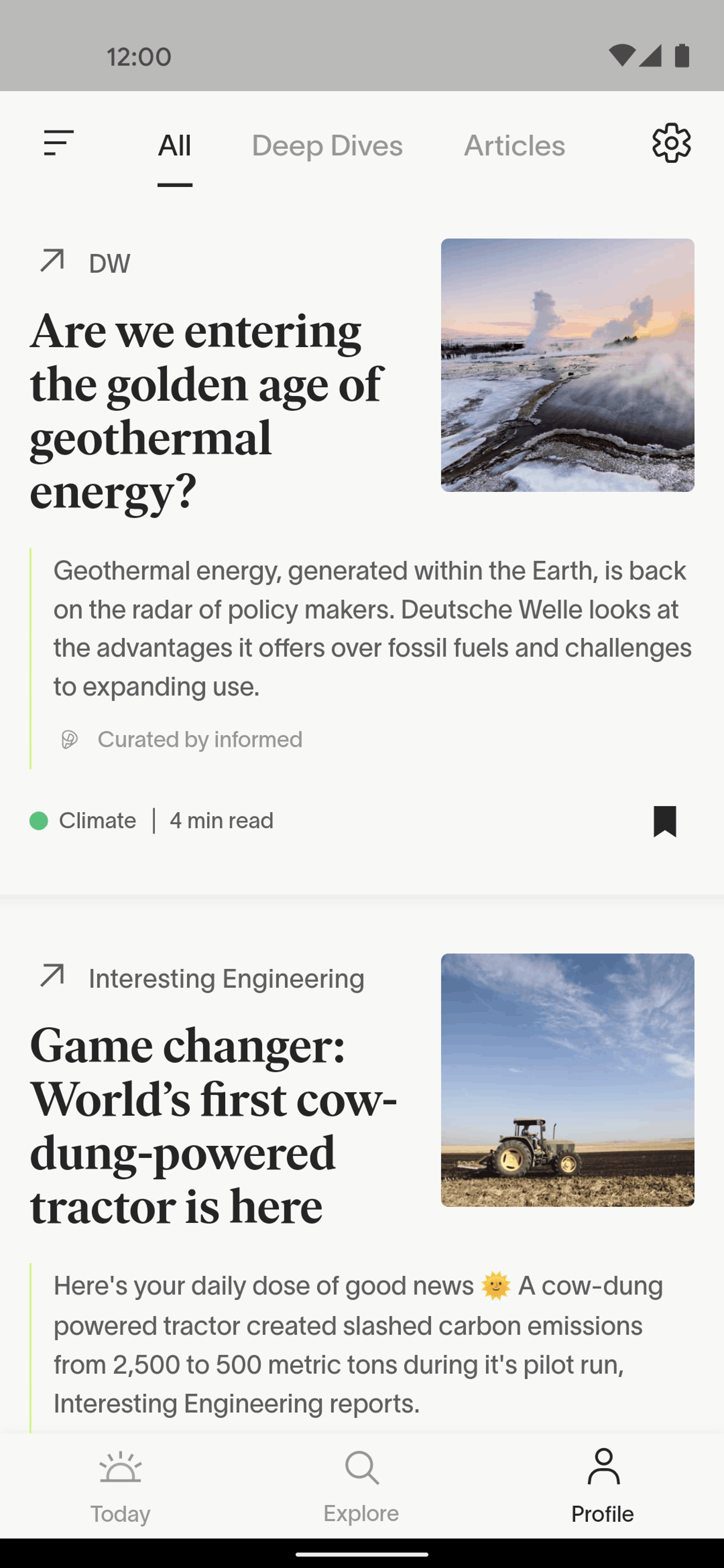 informed News Android News interface screenshot 3