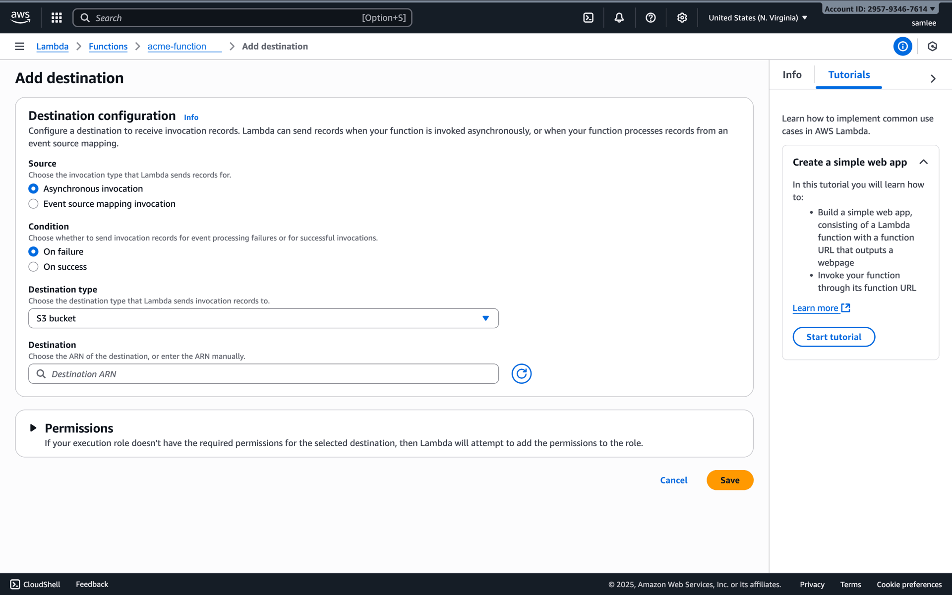 Amazon Web Services (AWS) Web Developer Tools interface screenshot 4