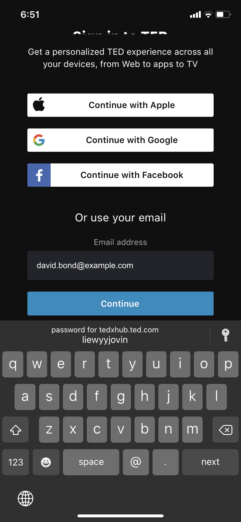 TED iOS Education interface screenshot 8