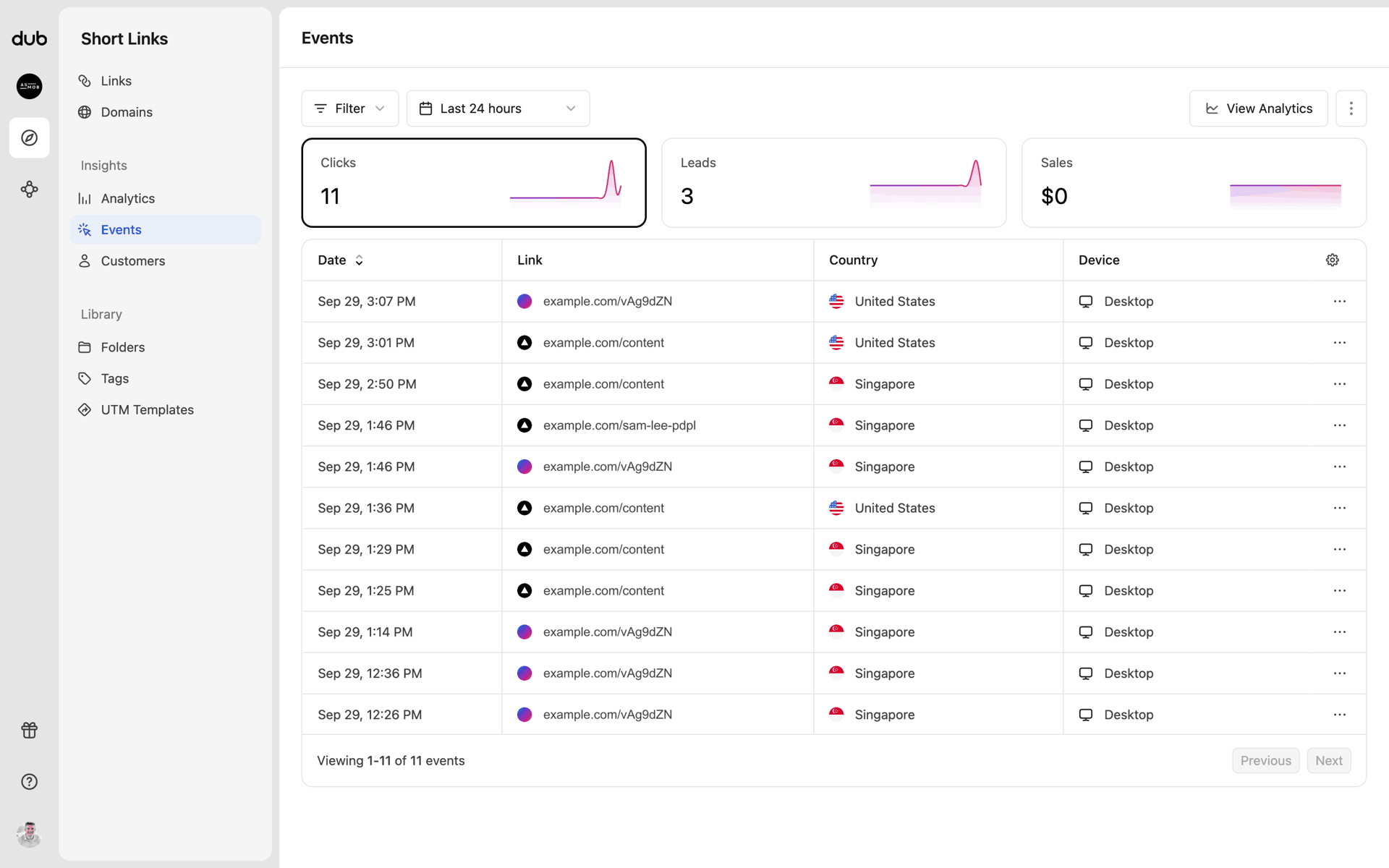 Dub Web Business interface screenshot 1