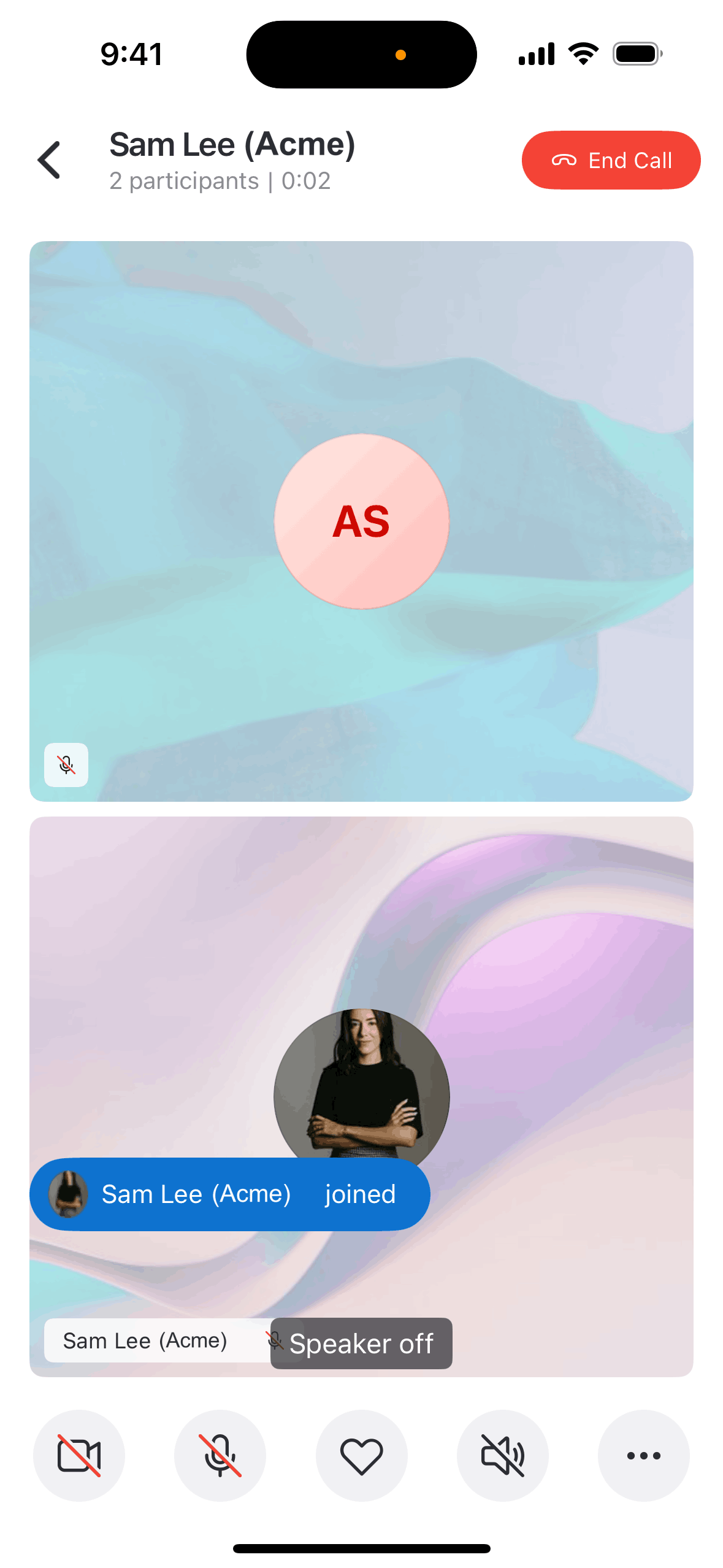 Skype iOS Communication interface screenshot 1