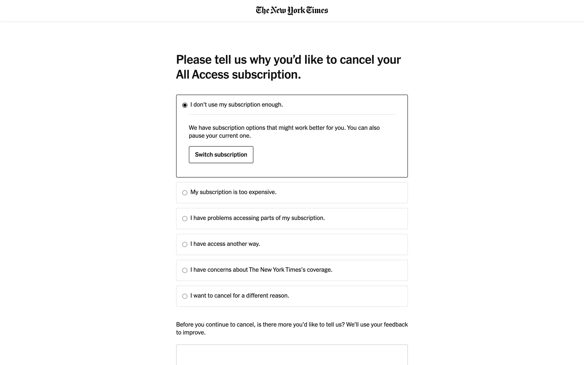 The New York Times screenshot