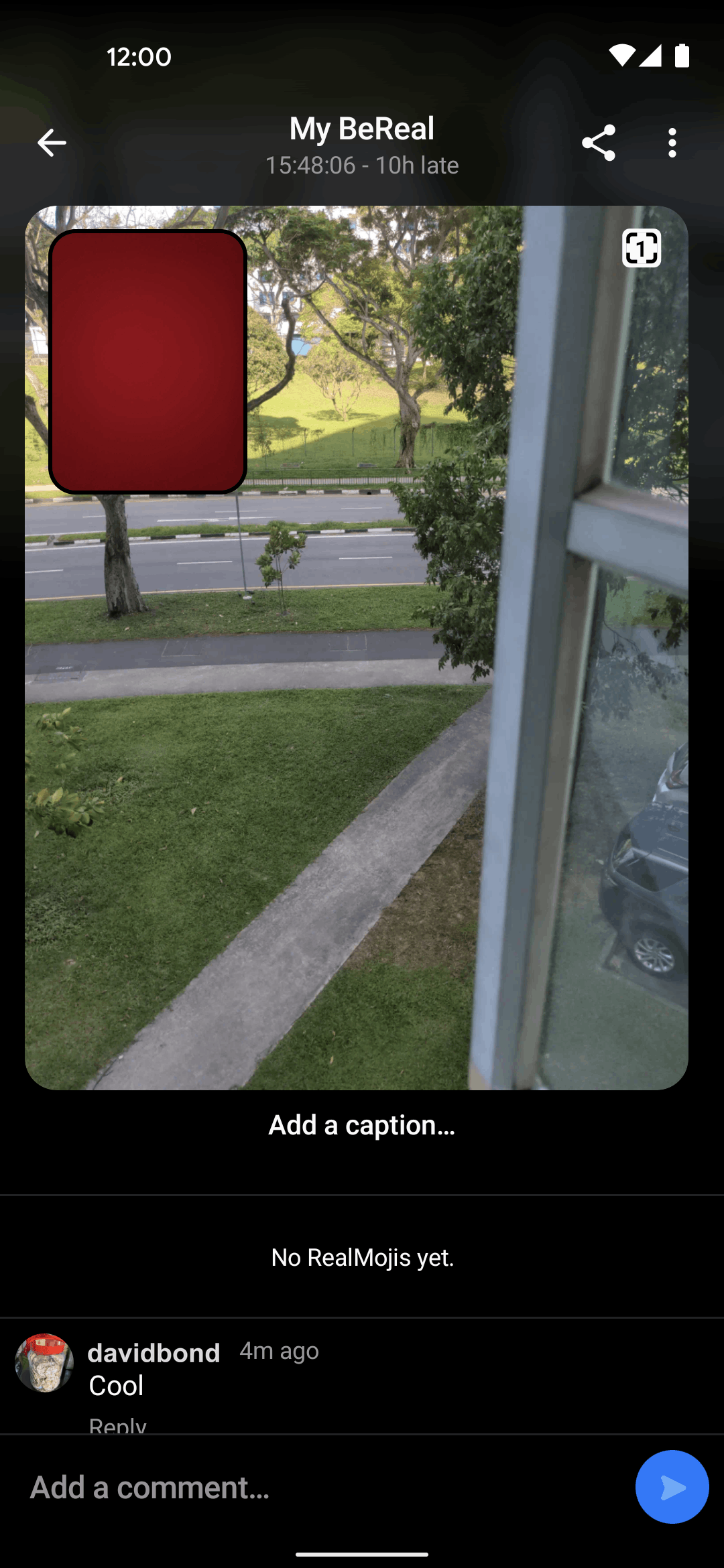 BeReal. Android Social Networking interface screenshot 1