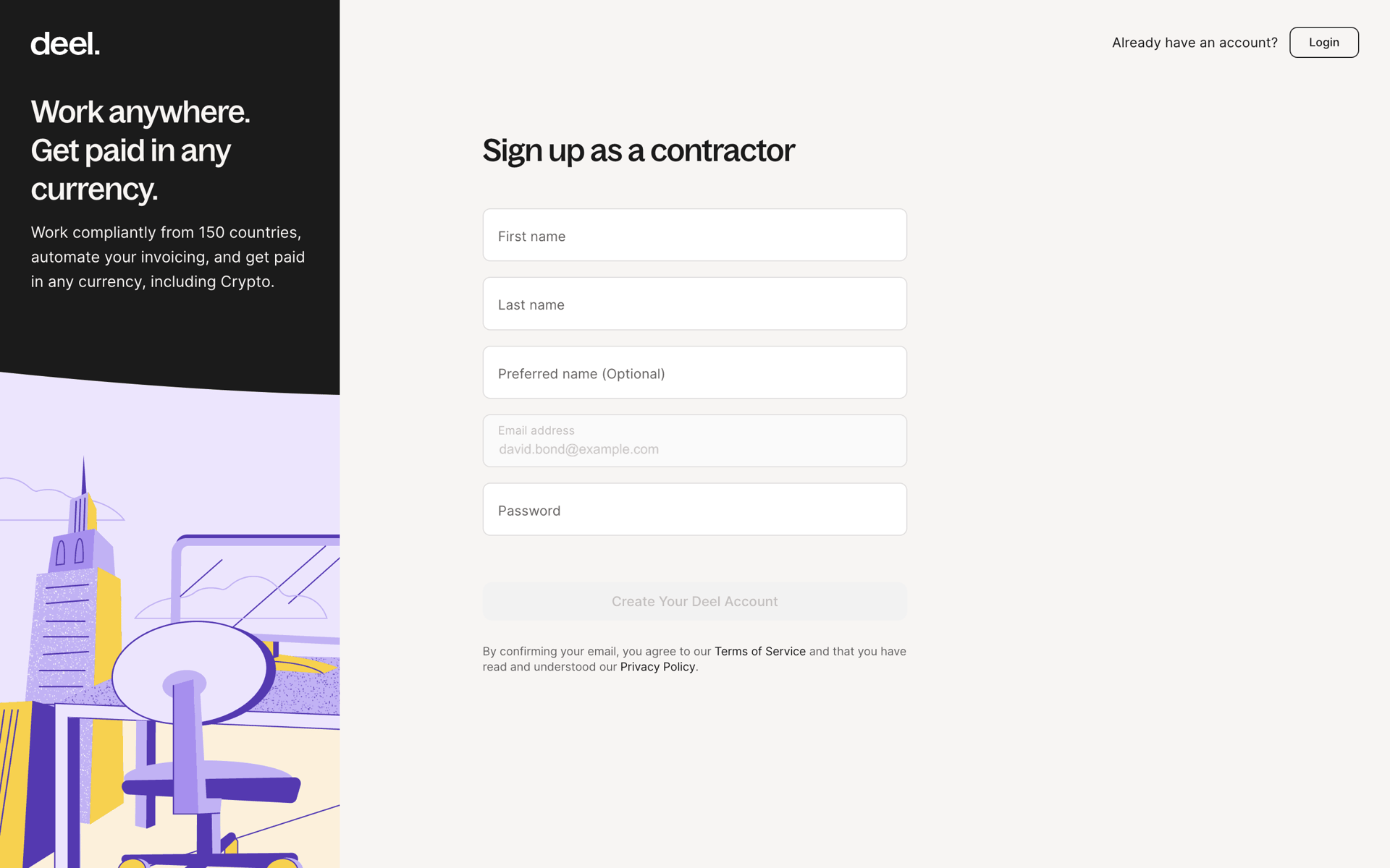 Jobs & Recruitment app screen 1