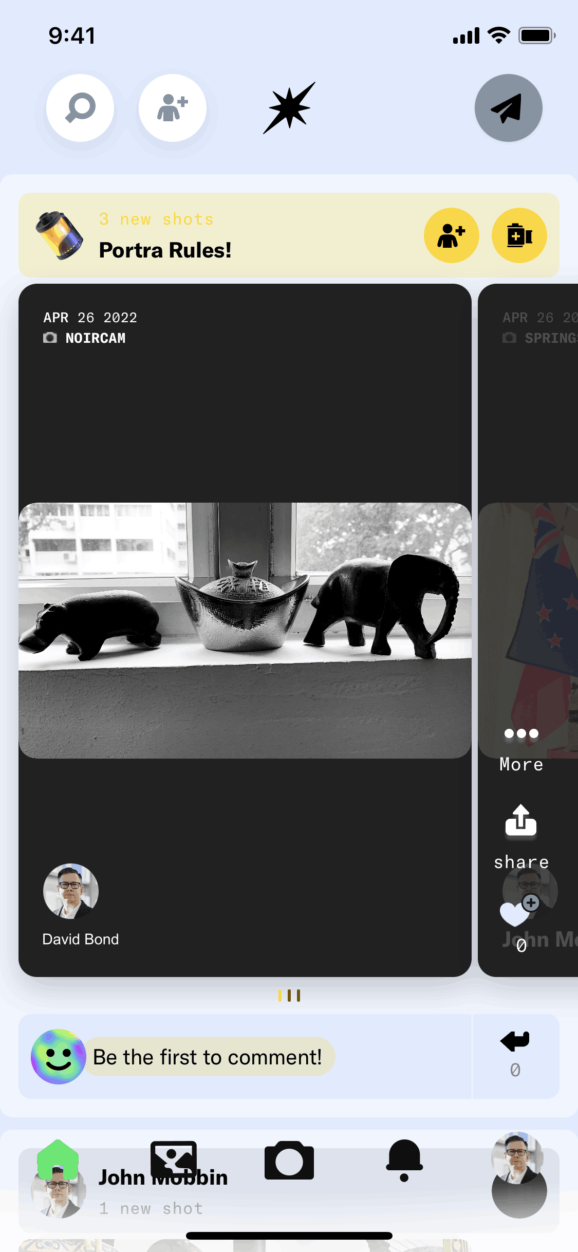 Dispo iOS Photo & Video interface screenshot 1