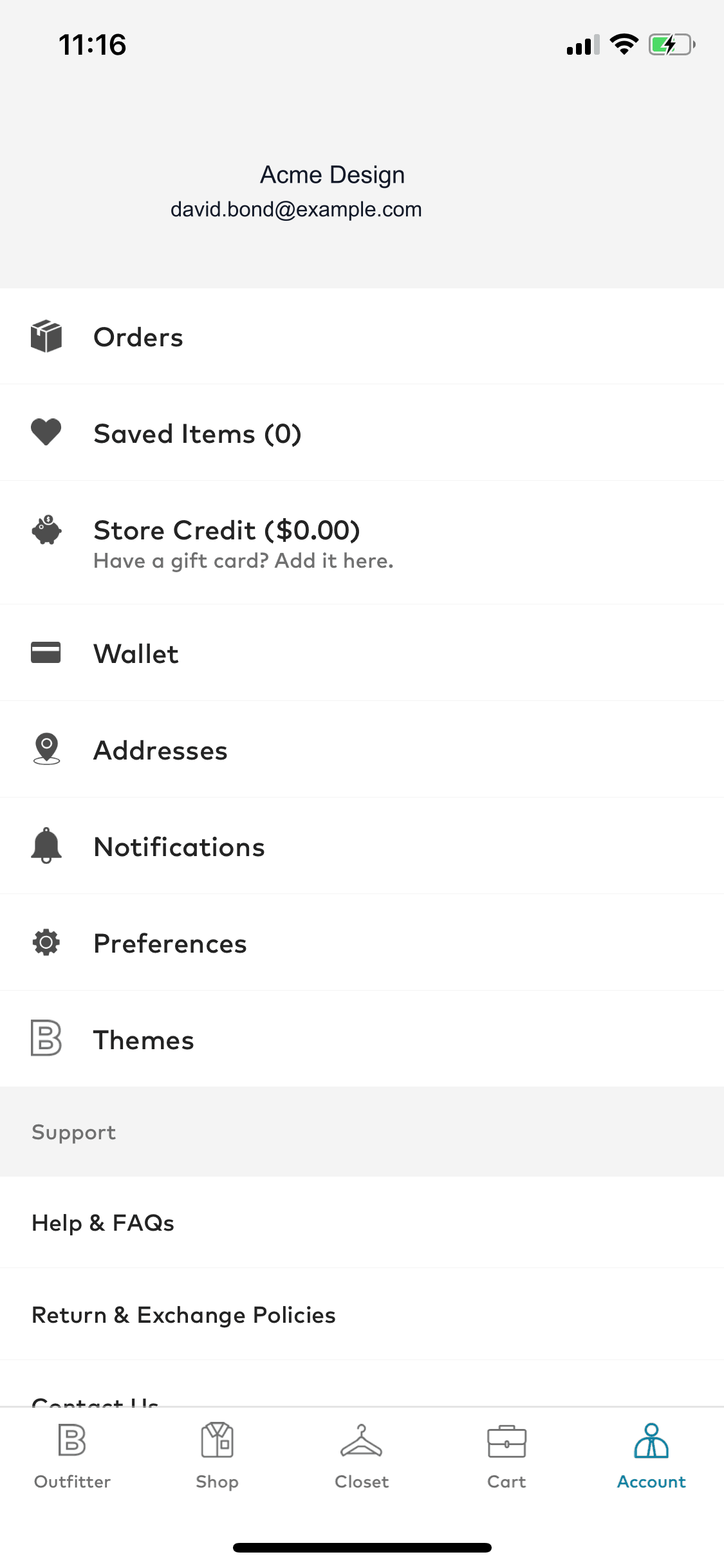 Bonobos iOS Shopping interface screenshot 20