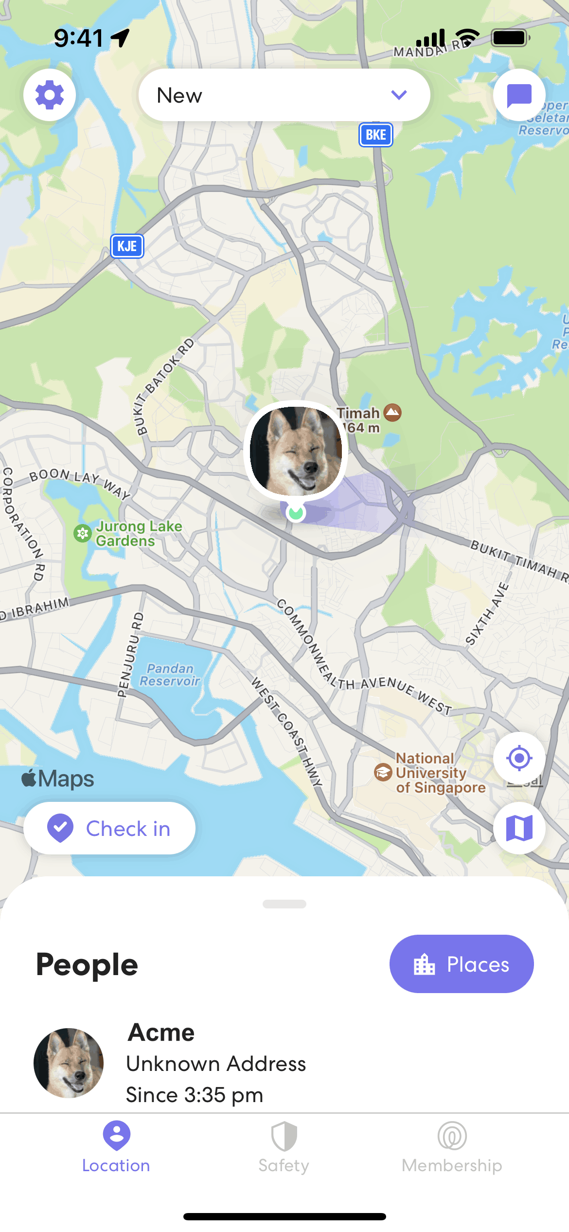 Life360 iOS Social Networking interface screenshot 1