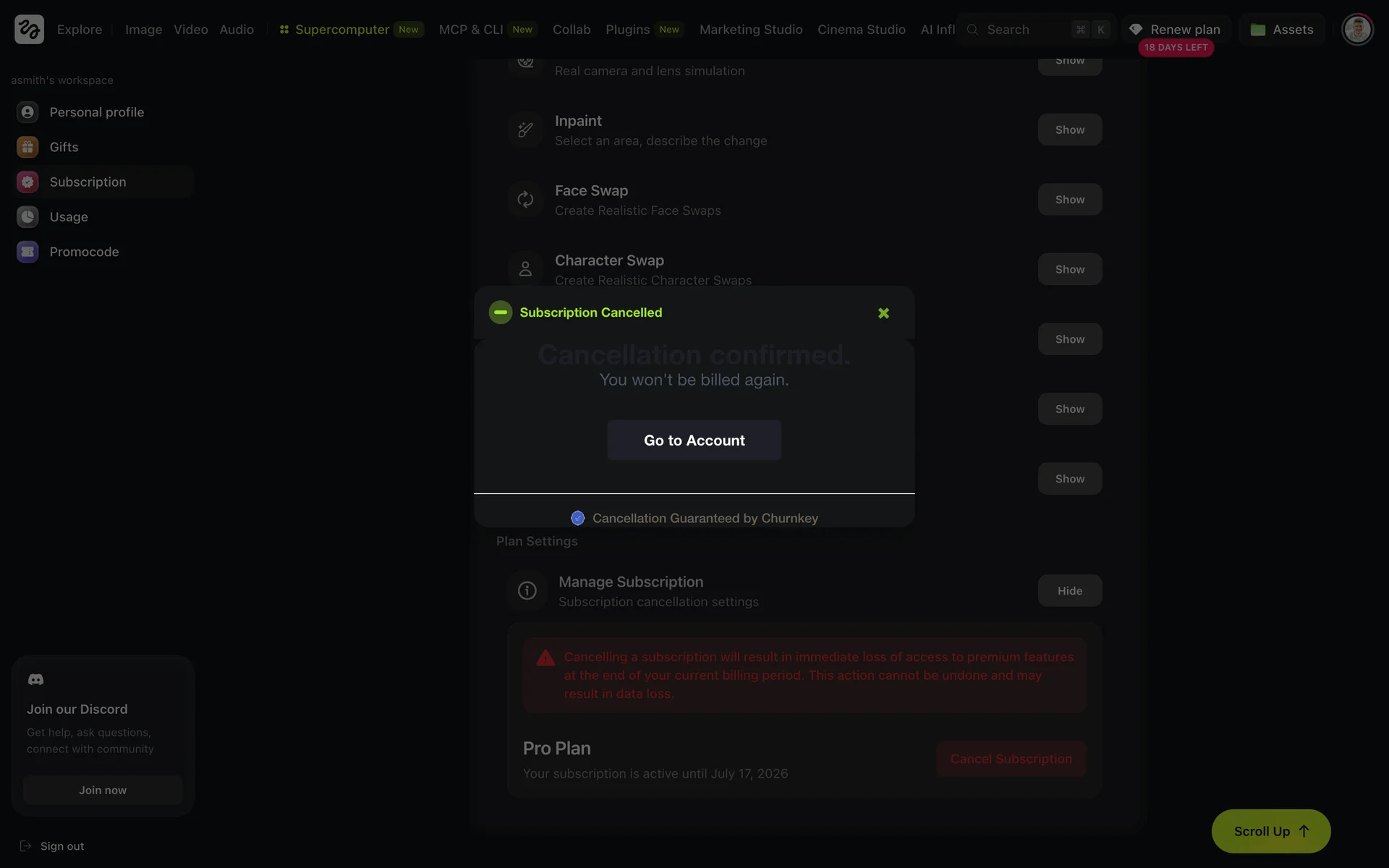Higgsfield screenshot