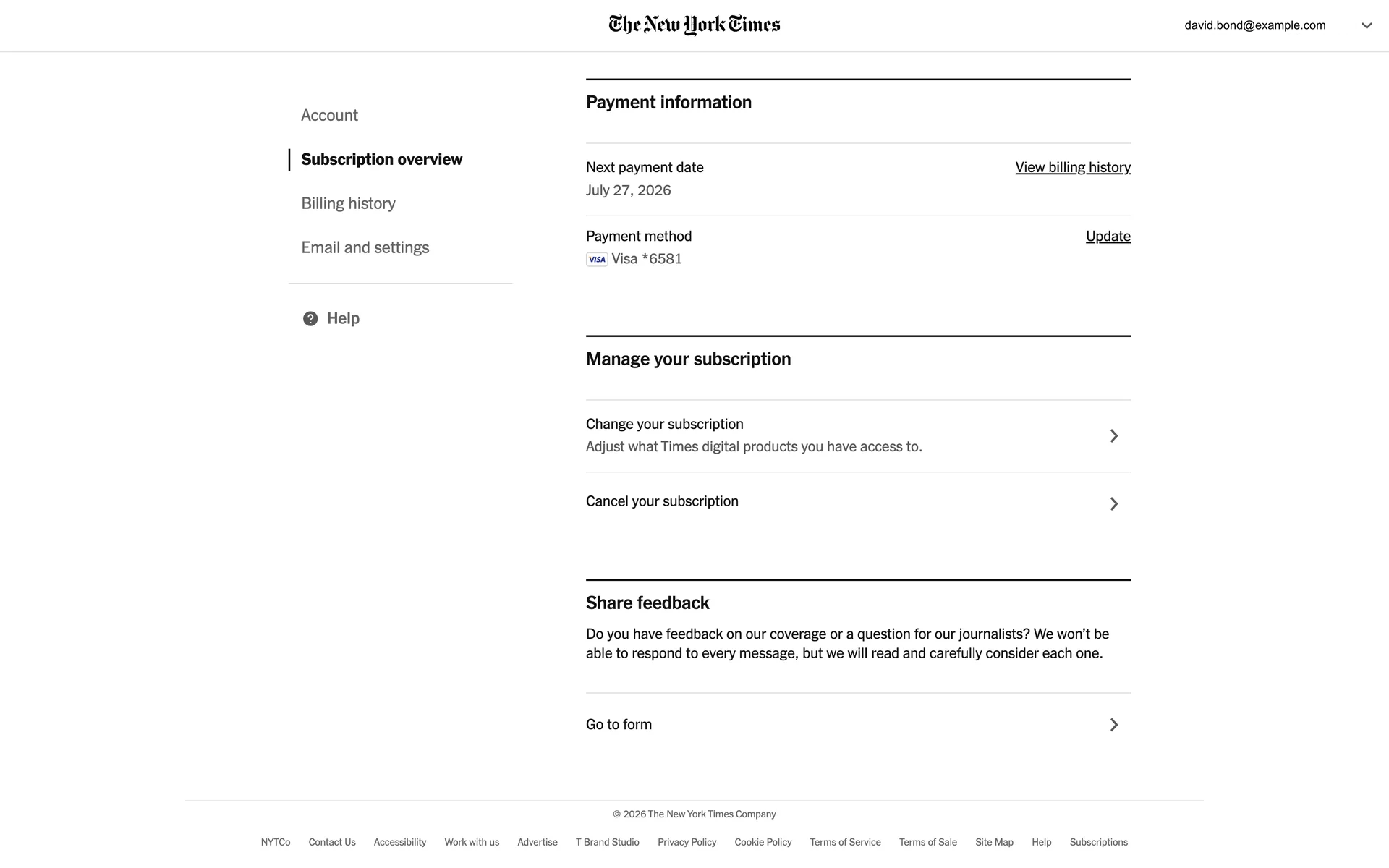 The New York Times screenshot