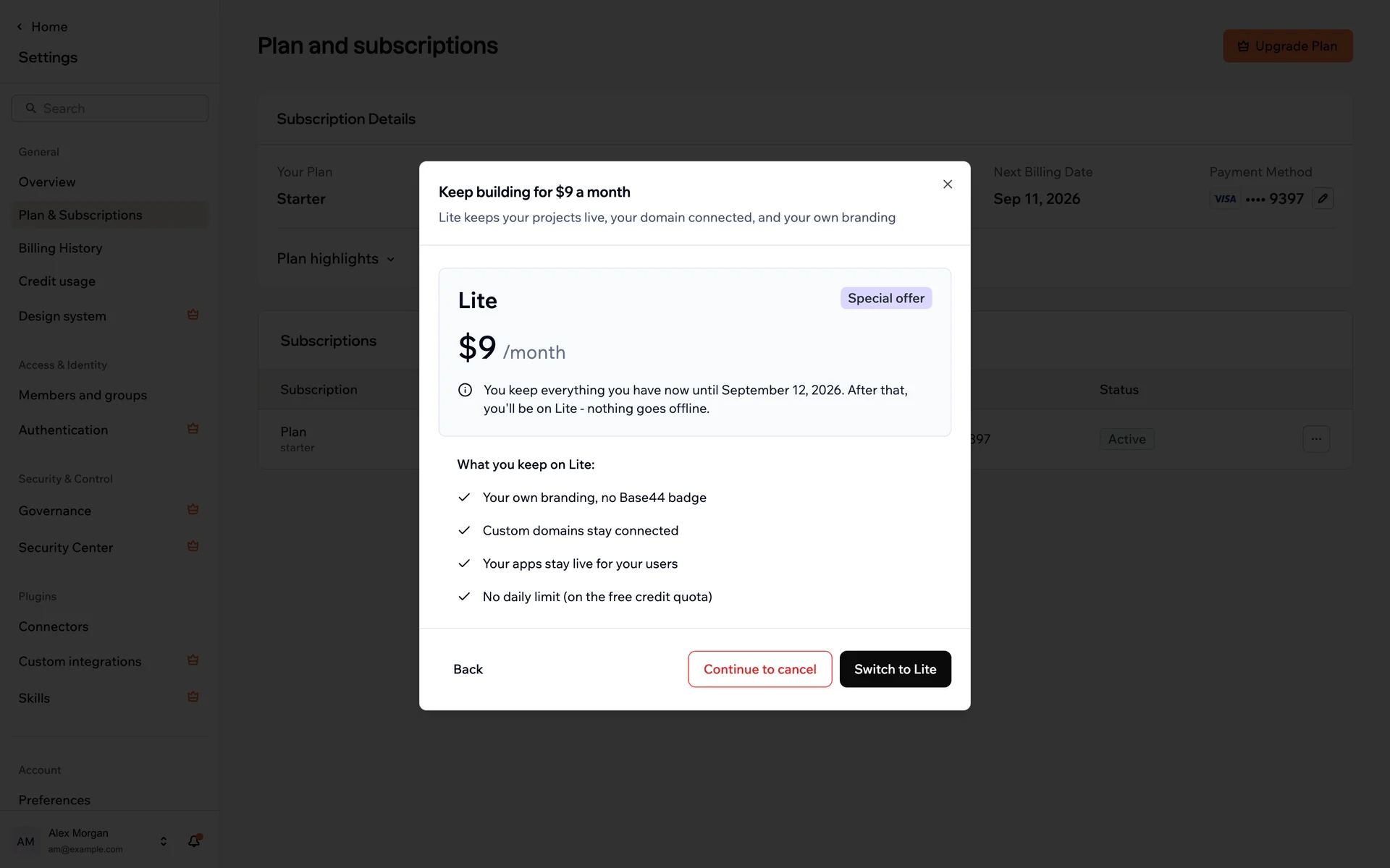 Base44 screenshot