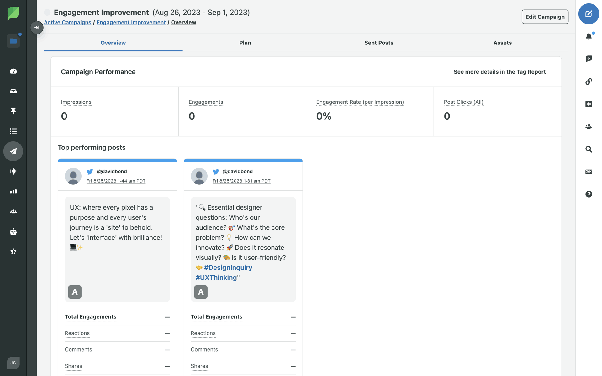Sprout Social Web Business interface screenshot 1
