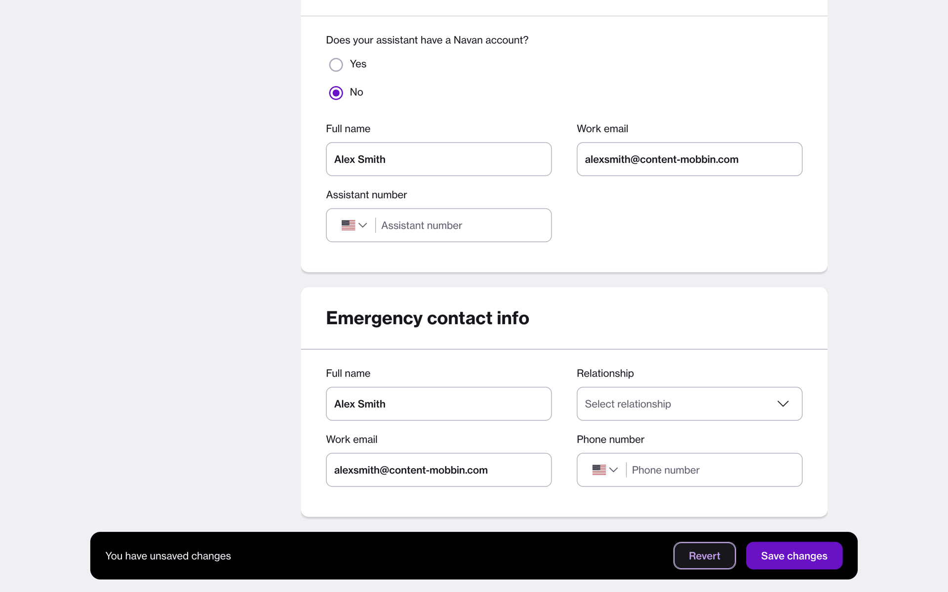 Navan Web Business interface screenshot 7