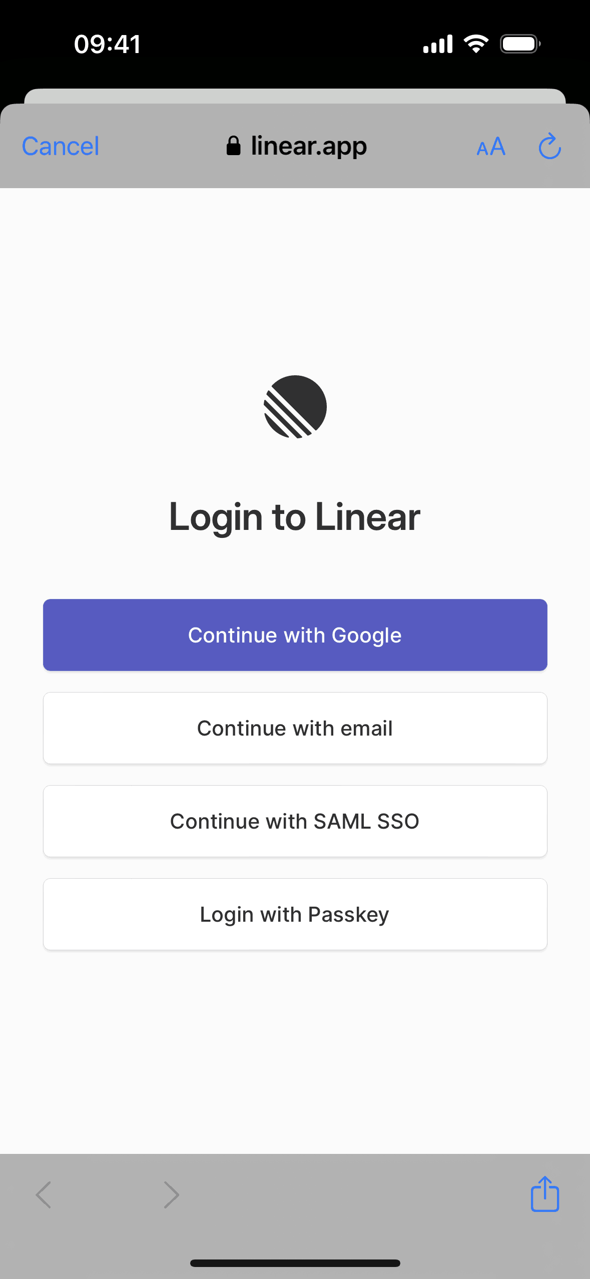 Linear iOS Developer Tools interface screenshot 2