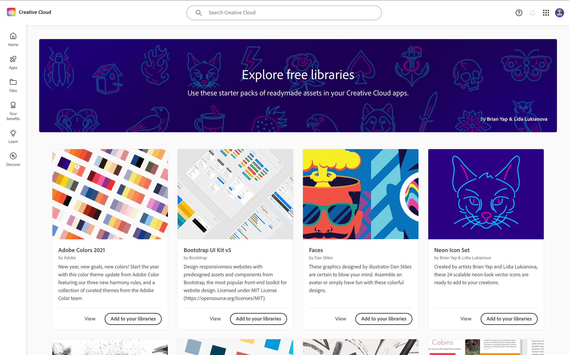 Adobe Web Business interface screenshot 1