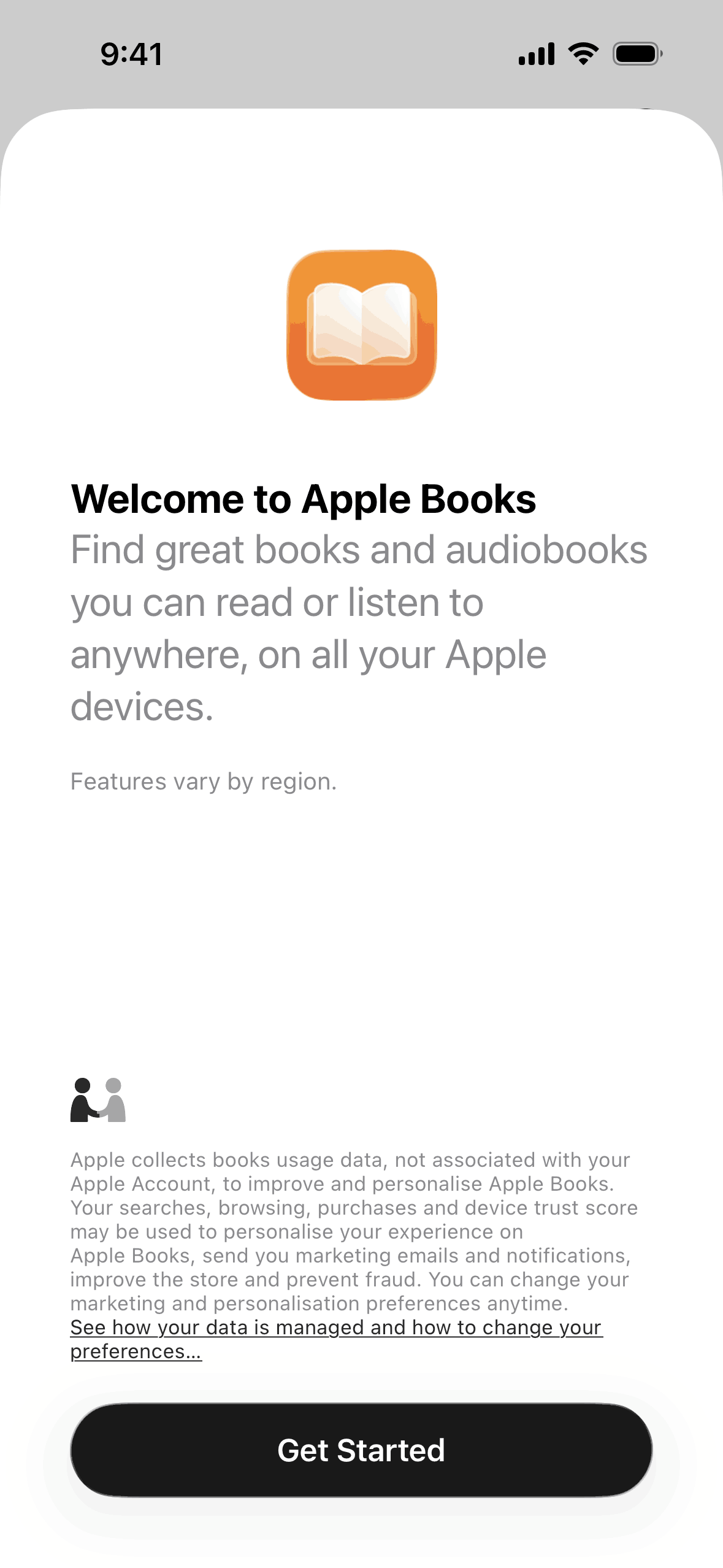 Apple Books iOS Education interface screenshot 1