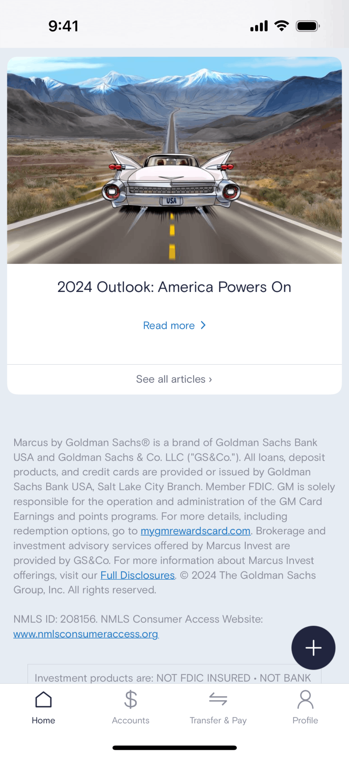 Marcus by Goldman Sachs iOS Finance interface screenshot 23