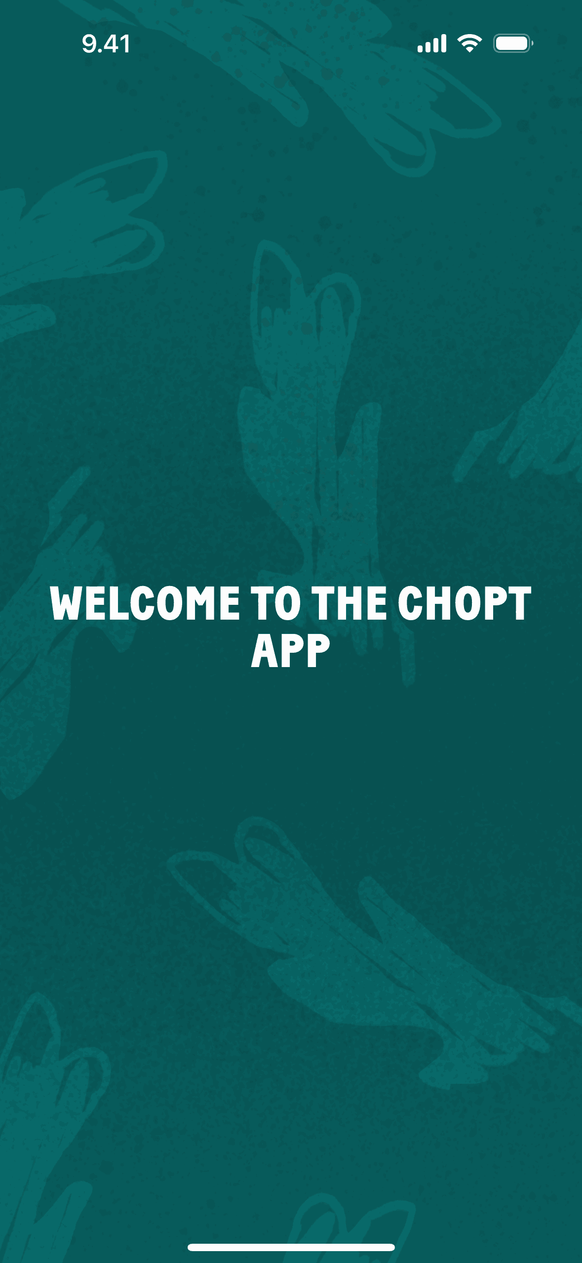 CHOPT iOS Food & Drink interface screenshot 2